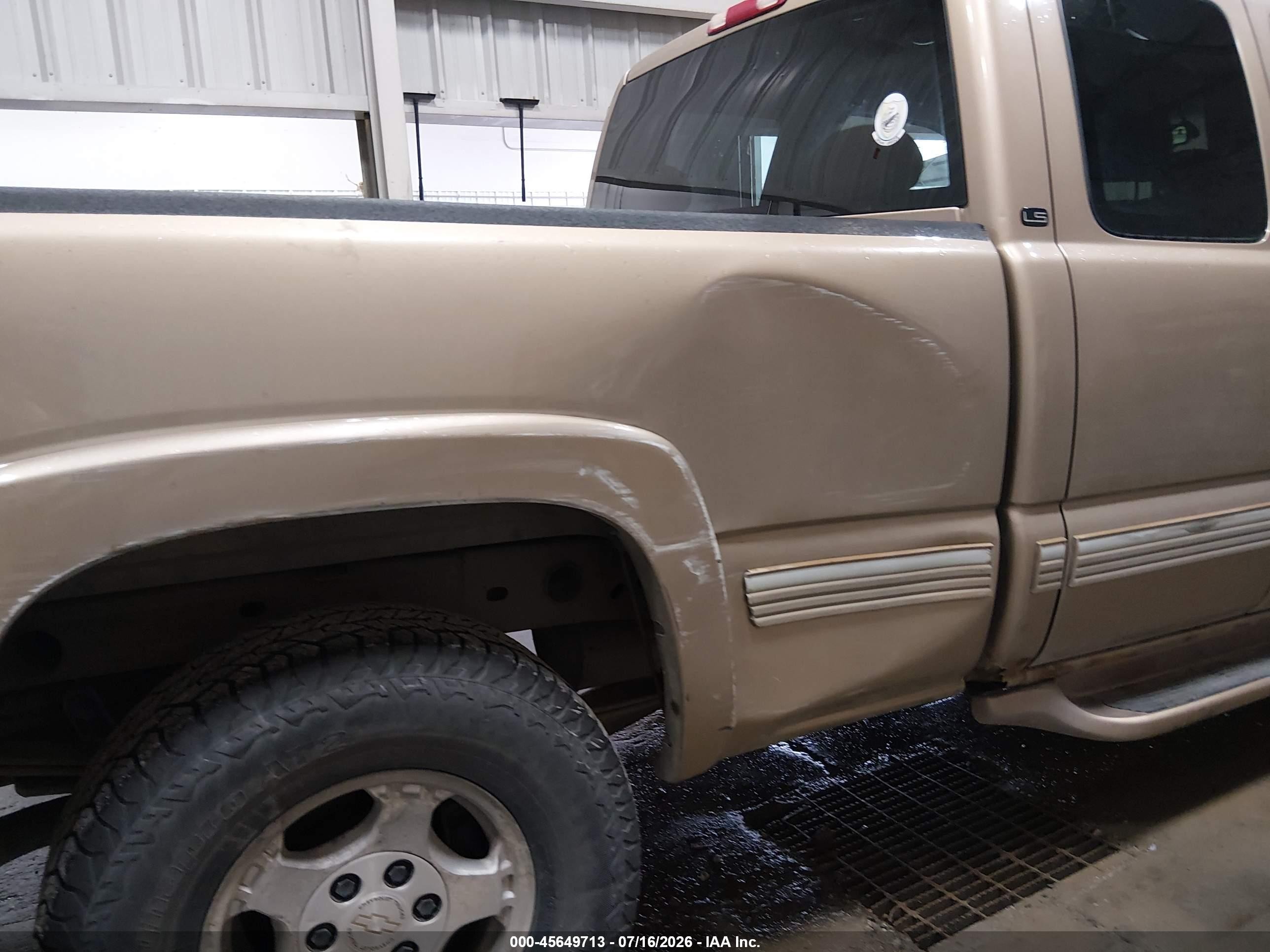 2000 Chevrolet Silverado 1500 Ls Золотой vin: 2GCEK19T2Y1187146