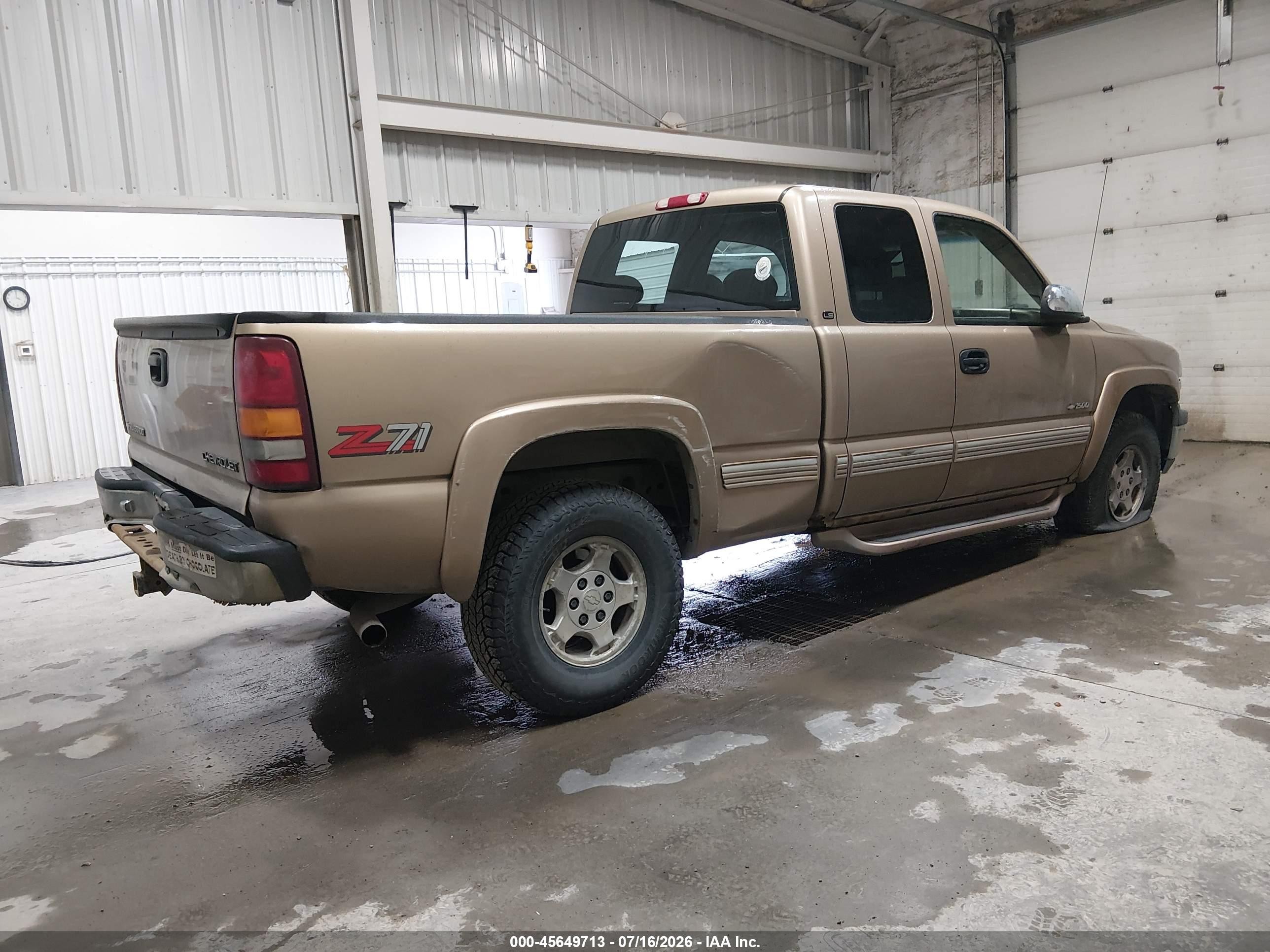 2000 Chevrolet Silverado 1500 Ls Золотой vin: 2GCEK19T2Y1187146