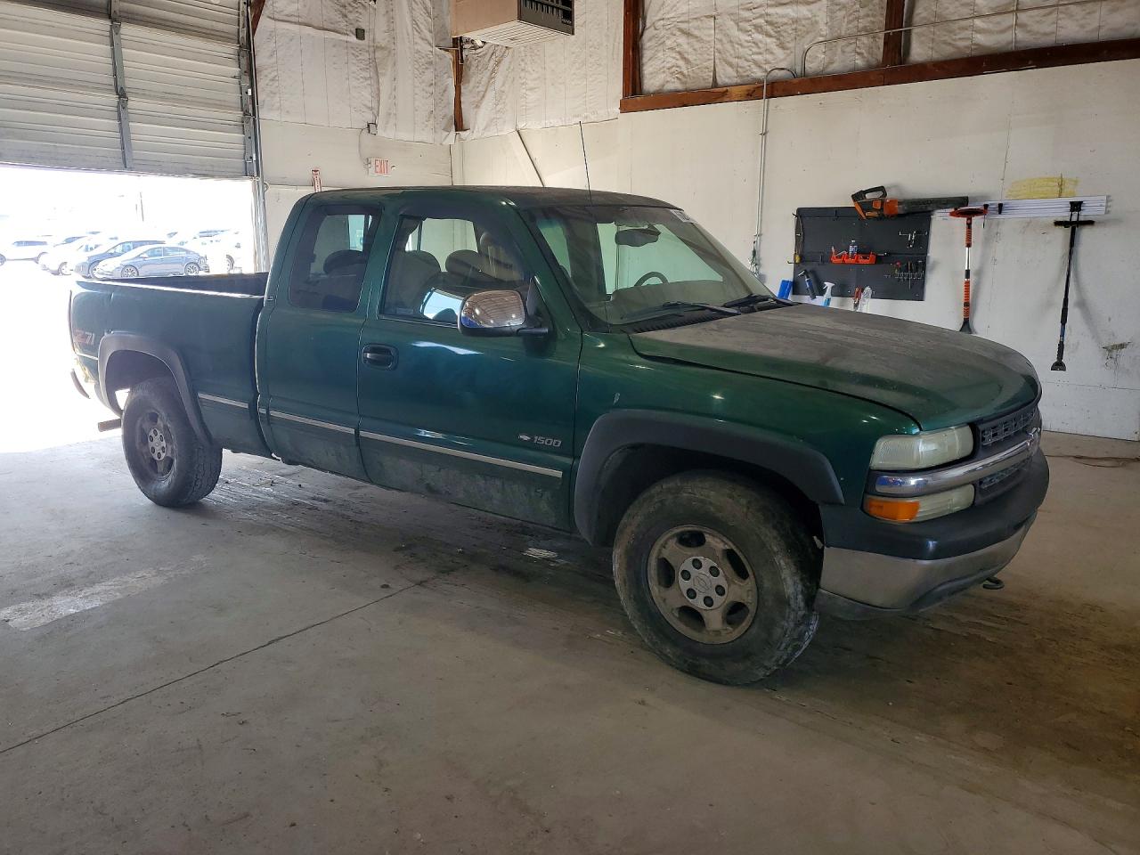 2000 Chevrolet Silverado K1500 Green vin: 2GCEK19T2Y1231677