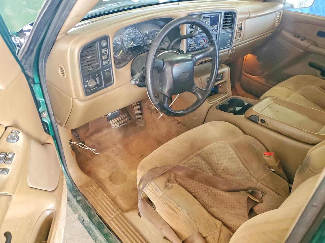 2000 Chevrolet Silverado K1500 Green vin: 2GCEK19T2Y1231677