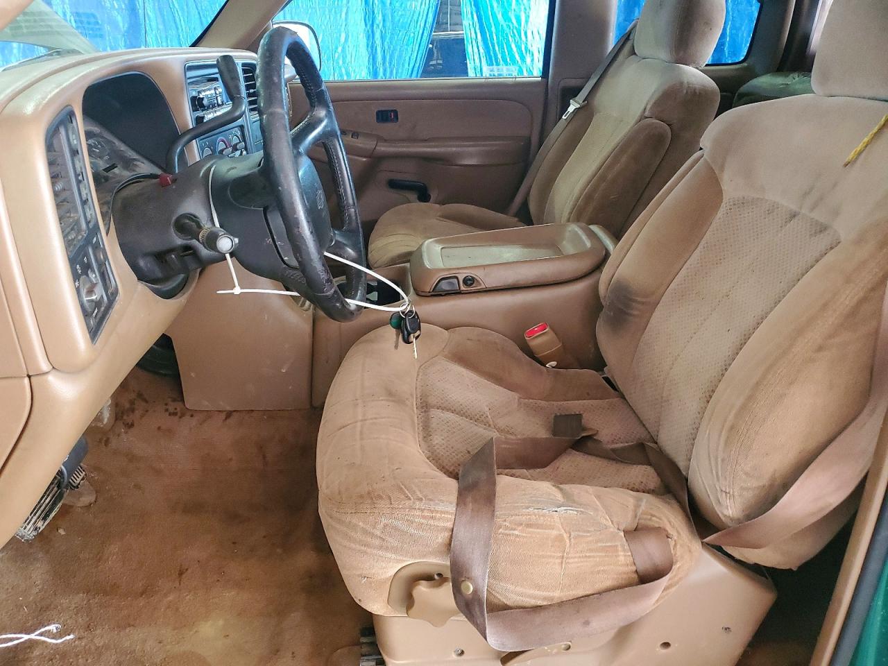 2000 Chevrolet Silverado K1500 Green vin: 2GCEK19T2Y1231677