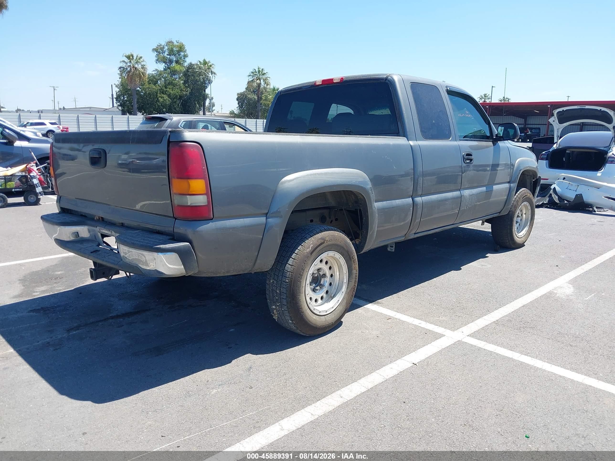 2000 Chevrolet Silverado 1500 Lt Gray vin: 2GCEK19T2Y1269328