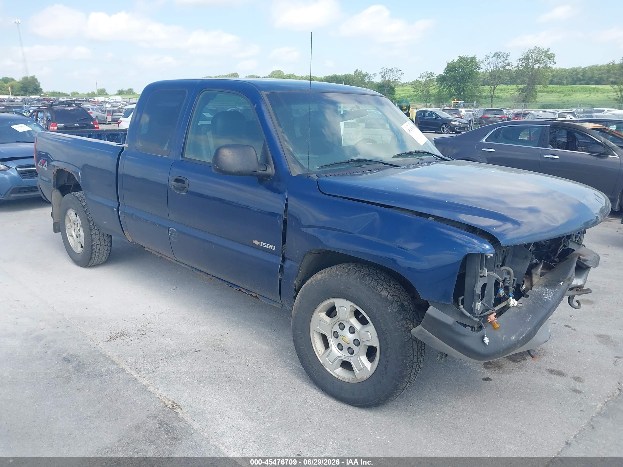 2000 Chevrolet Silverado 1500   Blue vin: 2GCEK19T2Y1271399