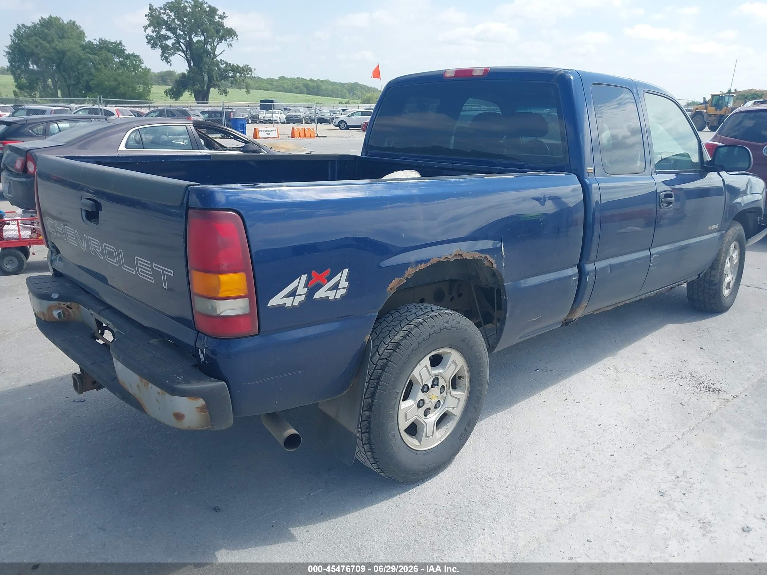 2000 Chevrolet Silverado 1500   Blue vin: 2GCEK19T2Y1271399
