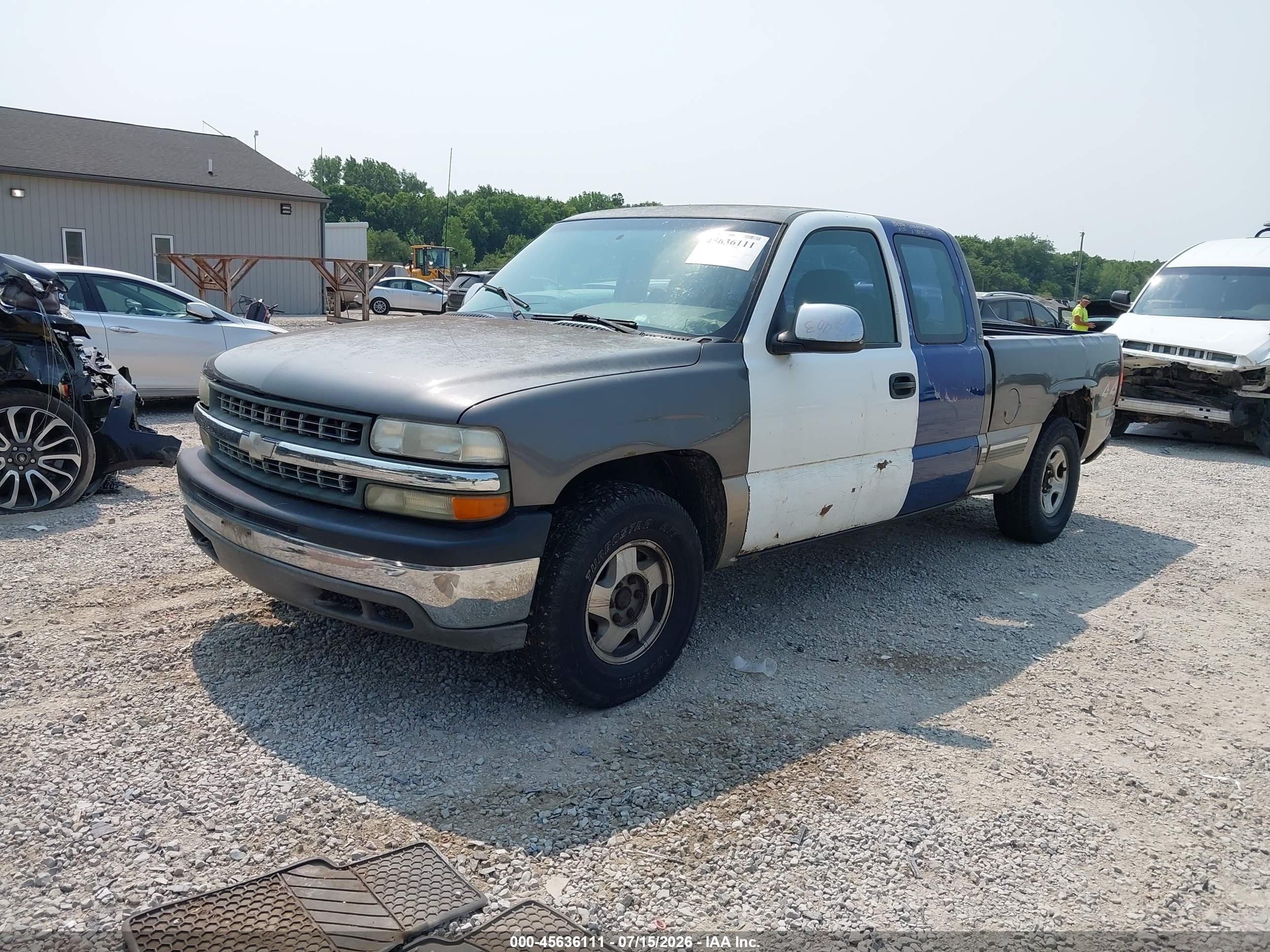 2000 Chevrolet Silverado 1500 Ls Серый vin: 2GCEK19T2Y1320956