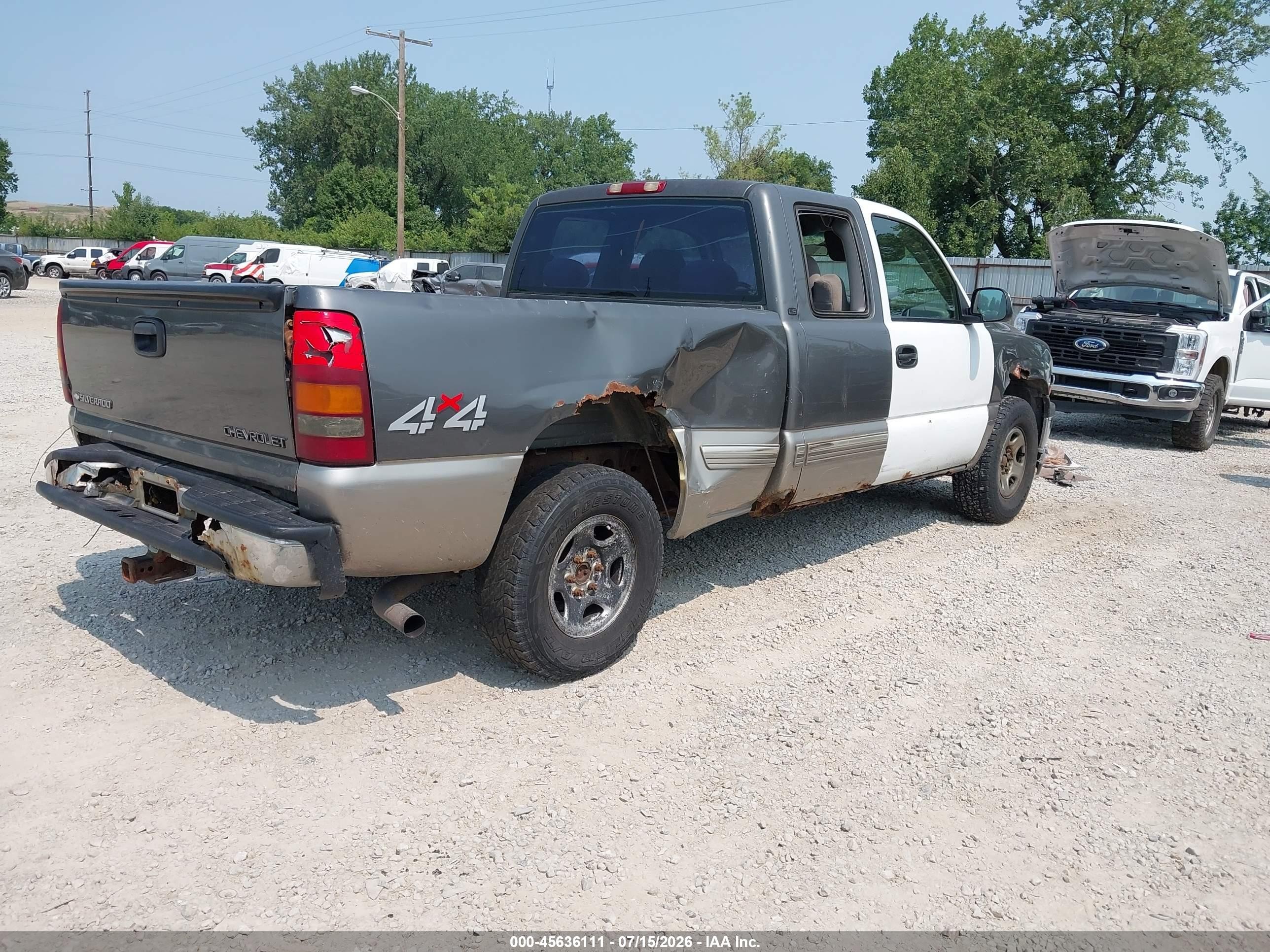 2000 Chevrolet Silverado 1500 Ls Серый vin: 2GCEK19T2Y1320956