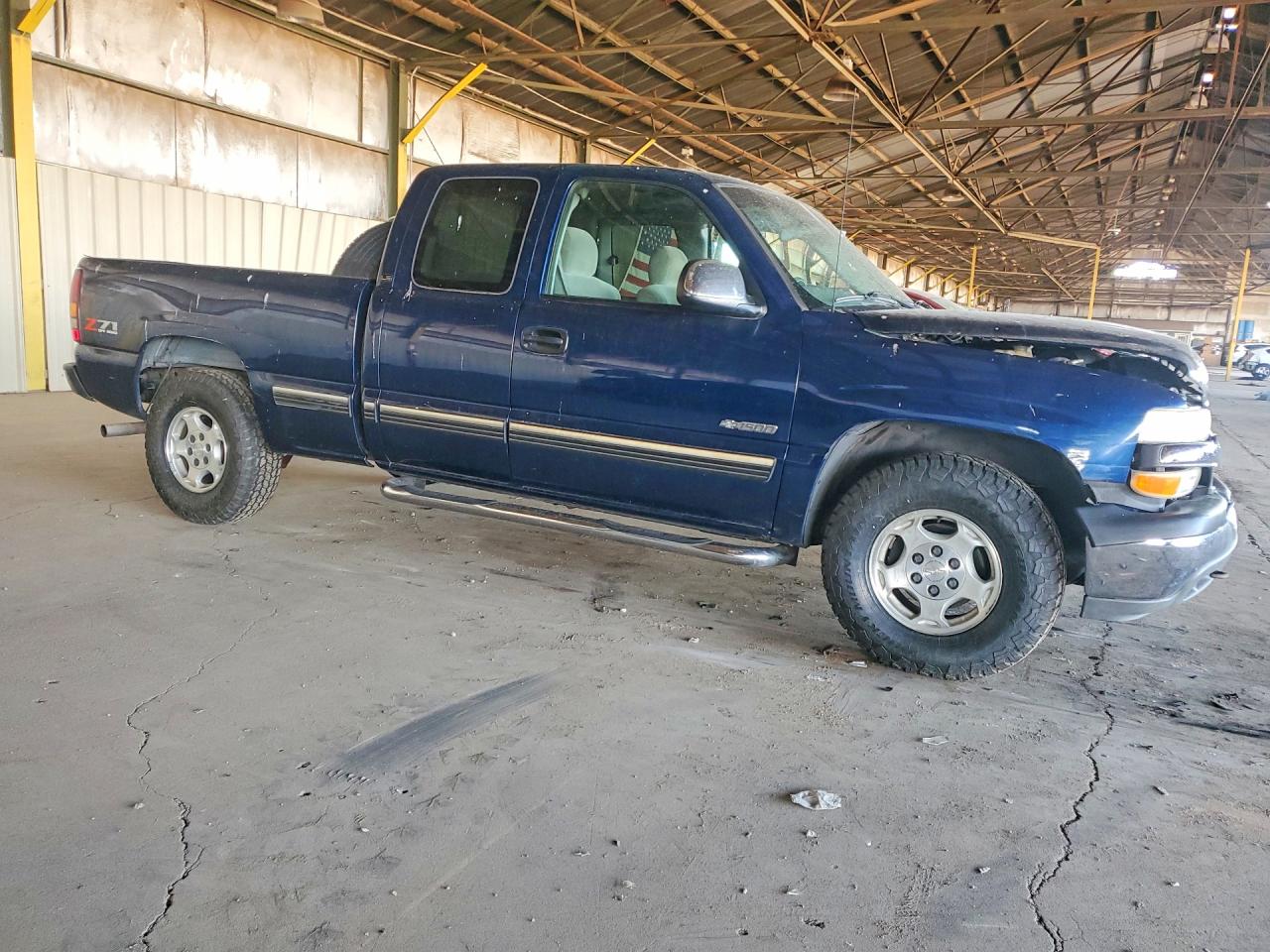 2000 Chevrolet Silverado K1500 Blue vin: 2GCEK19T2Y1383894