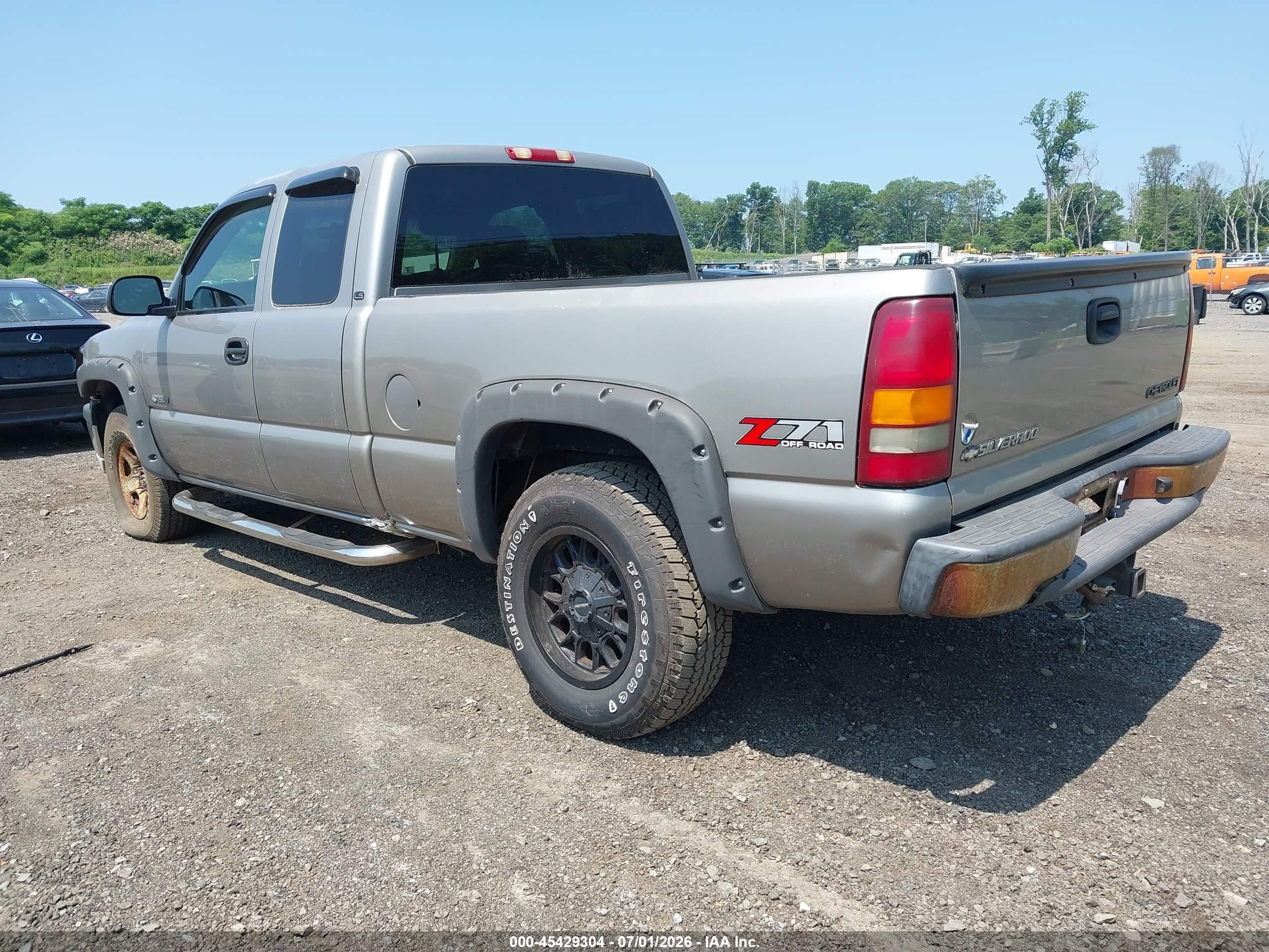 2001 Chevrolet Silverado 1500 Ls Silver vin: 2GCEK19T311137362