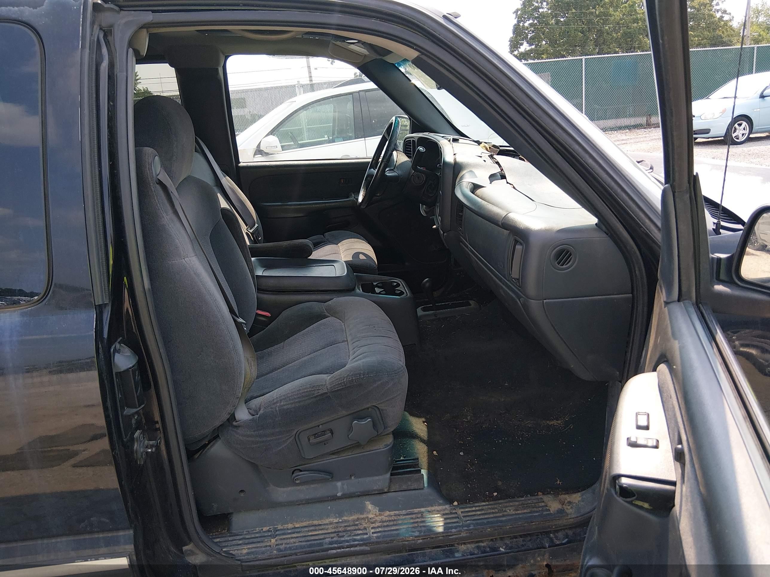 2001 Chevrolet Silverado 1500 Ls Black vin: 2GCEK19T311370884