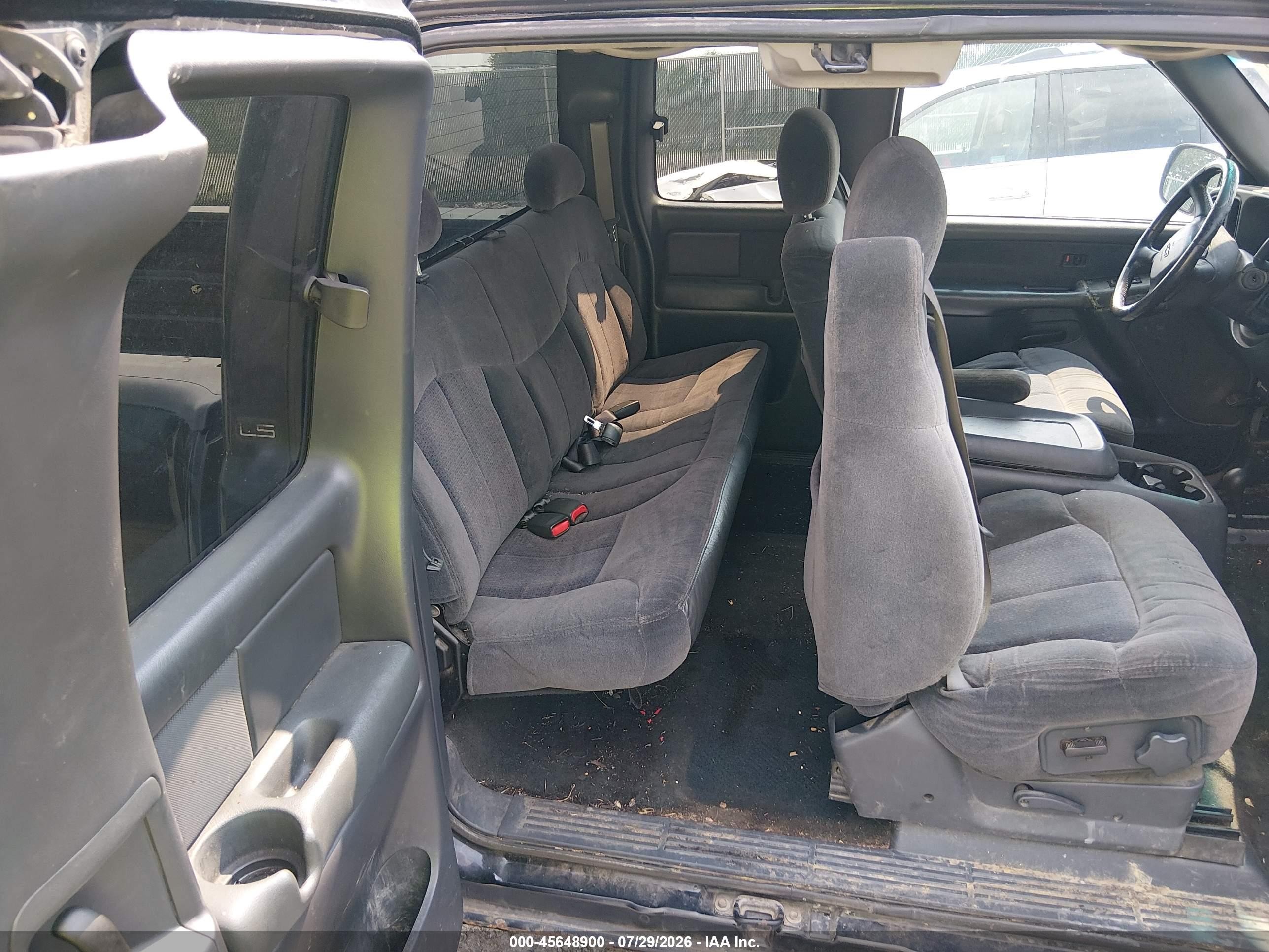2001 Chevrolet Silverado 1500 Ls Black vin: 2GCEK19T311370884