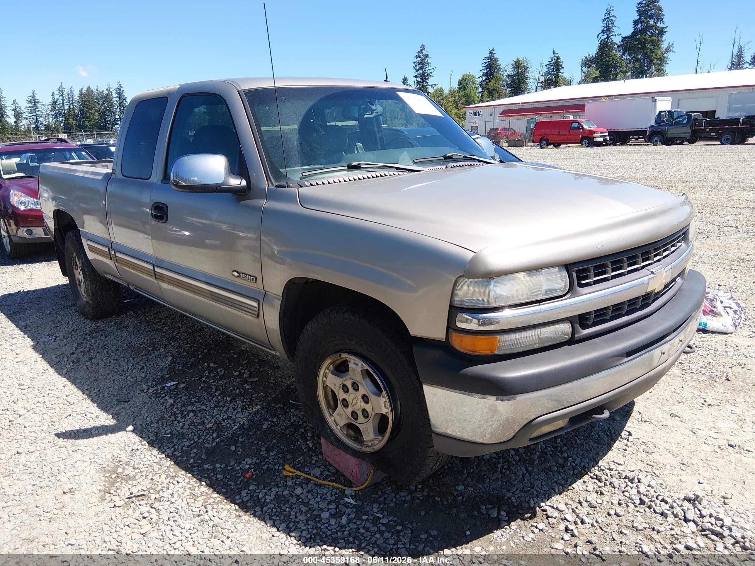 2001 Chevrolet Silverado 1500 Lt Champagne vin: 2GCEK19T311394523