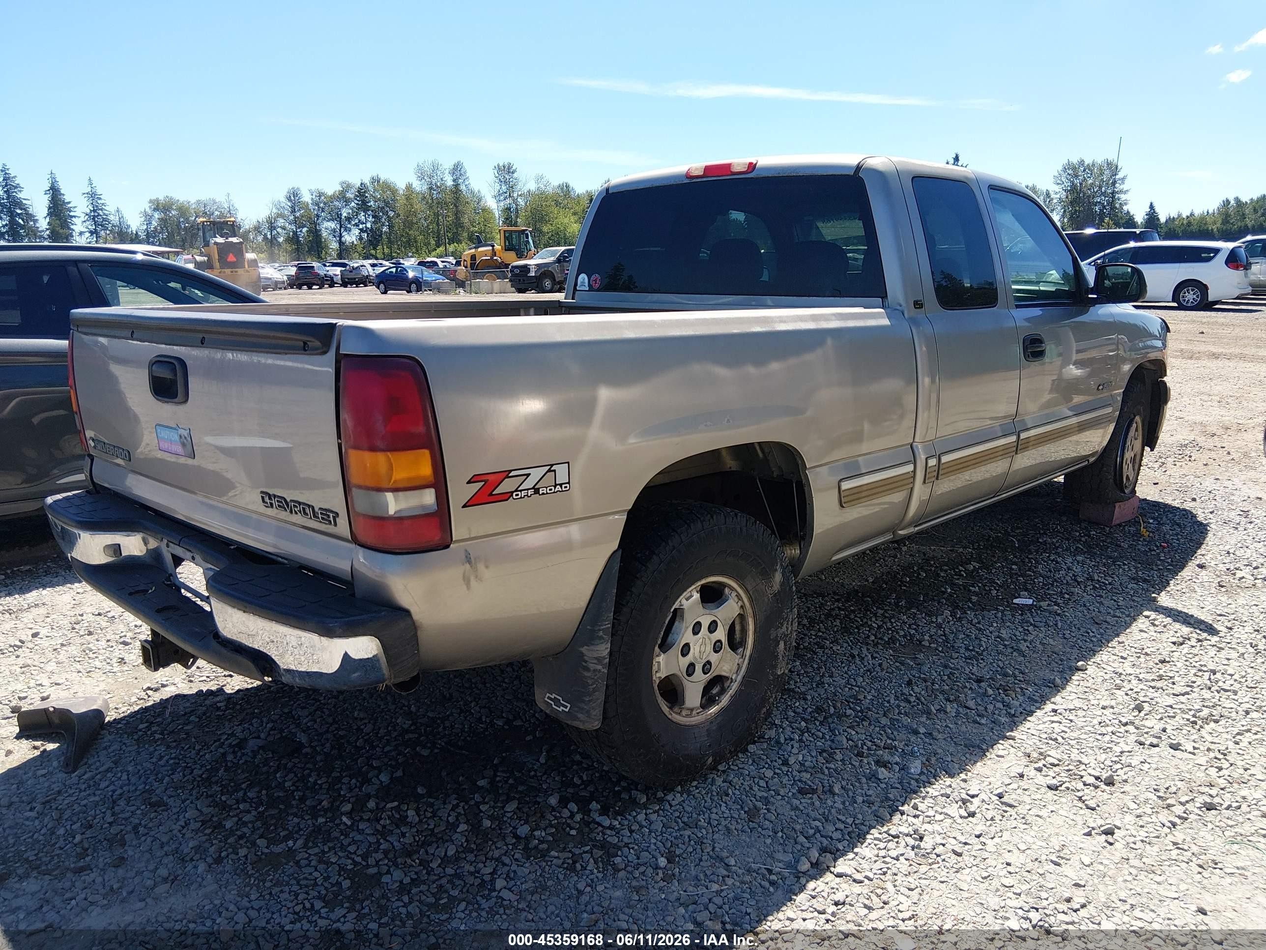 2001 Chevrolet Silverado 1500 Lt Champagne vin: 2GCEK19T311394523