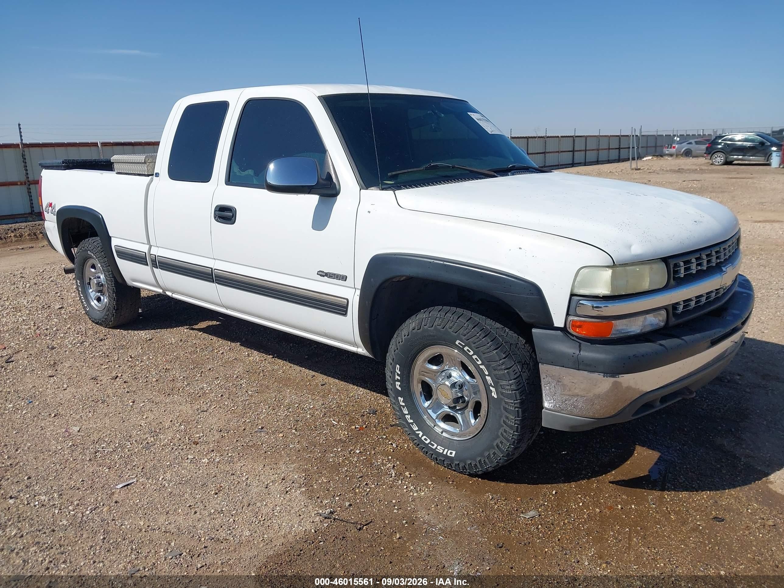 2002 Chevrolet Silverado 1500 Ls White vin: 2GCEK19T321100216