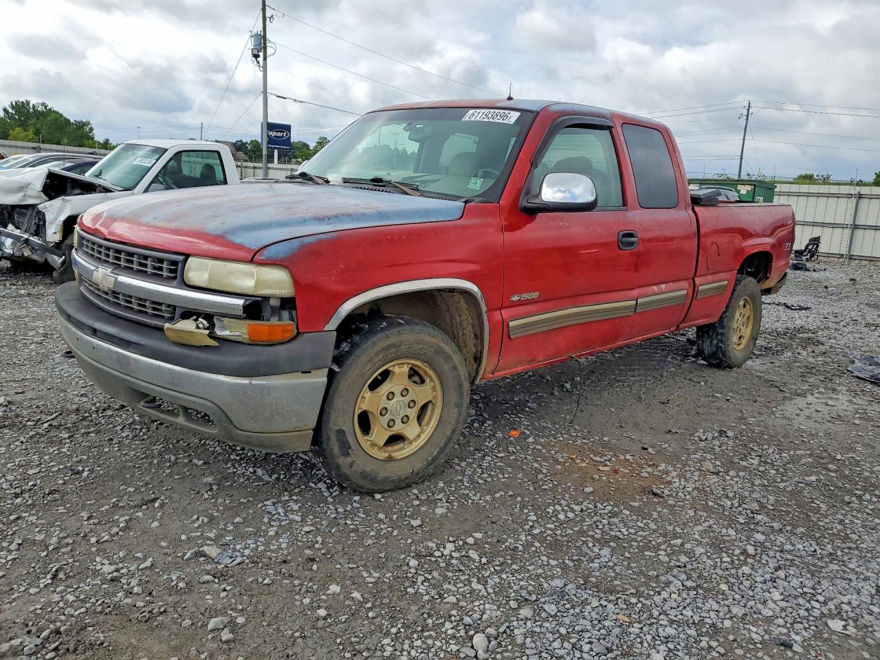 2002 Chevrolet Silverado K1500 Красный vin: 2GCEK19T321270964