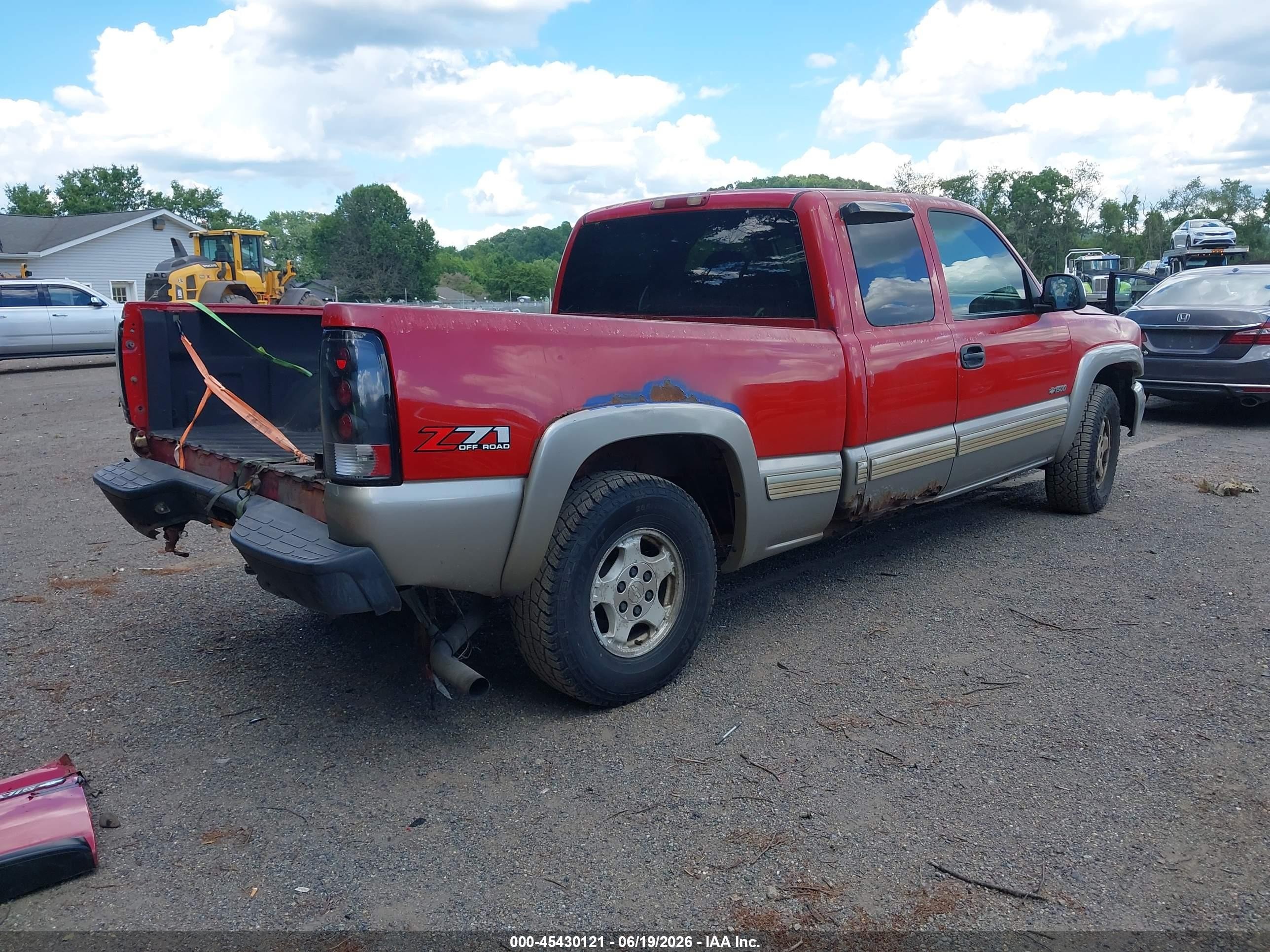 2002 Chevrolet Silverado 1500 Ls Красный vin: 2GCEK19T321337269