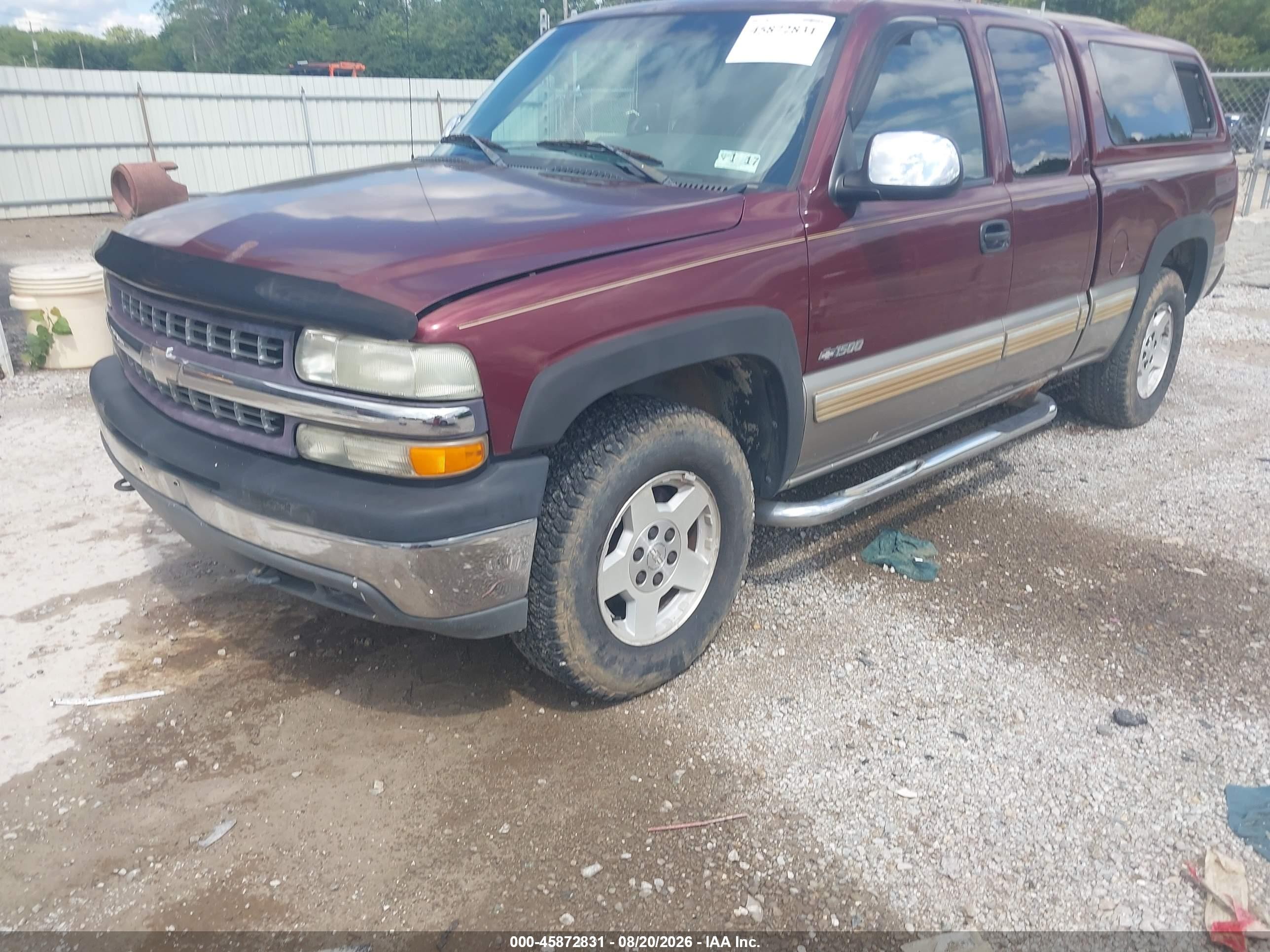 2002 Chevrolet Silverado 1500 Ls Maroon vin: 2GCEK19T321392563