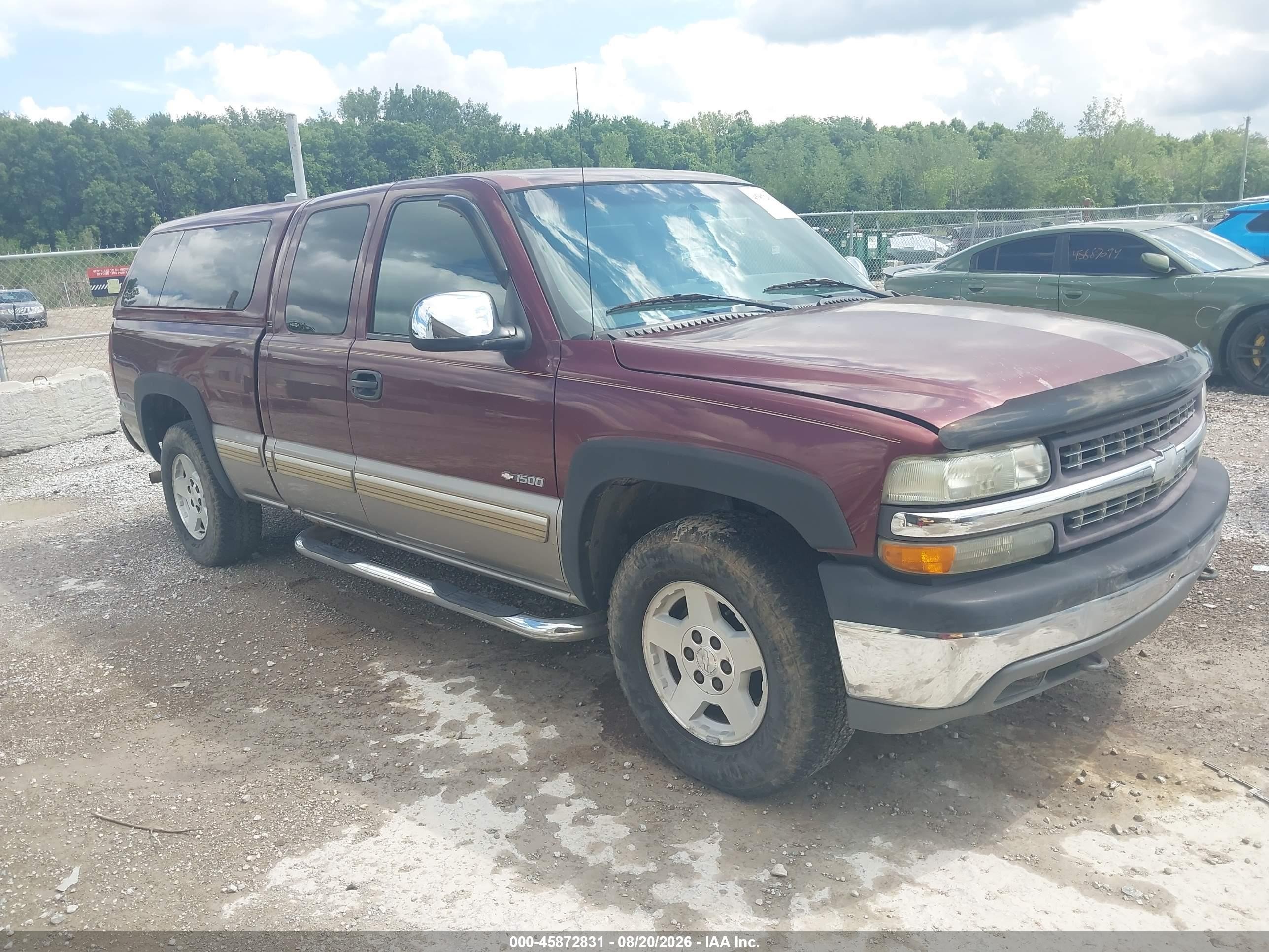 2002 Chevrolet Silverado 1500 Ls Maroon vin: 2GCEK19T321392563