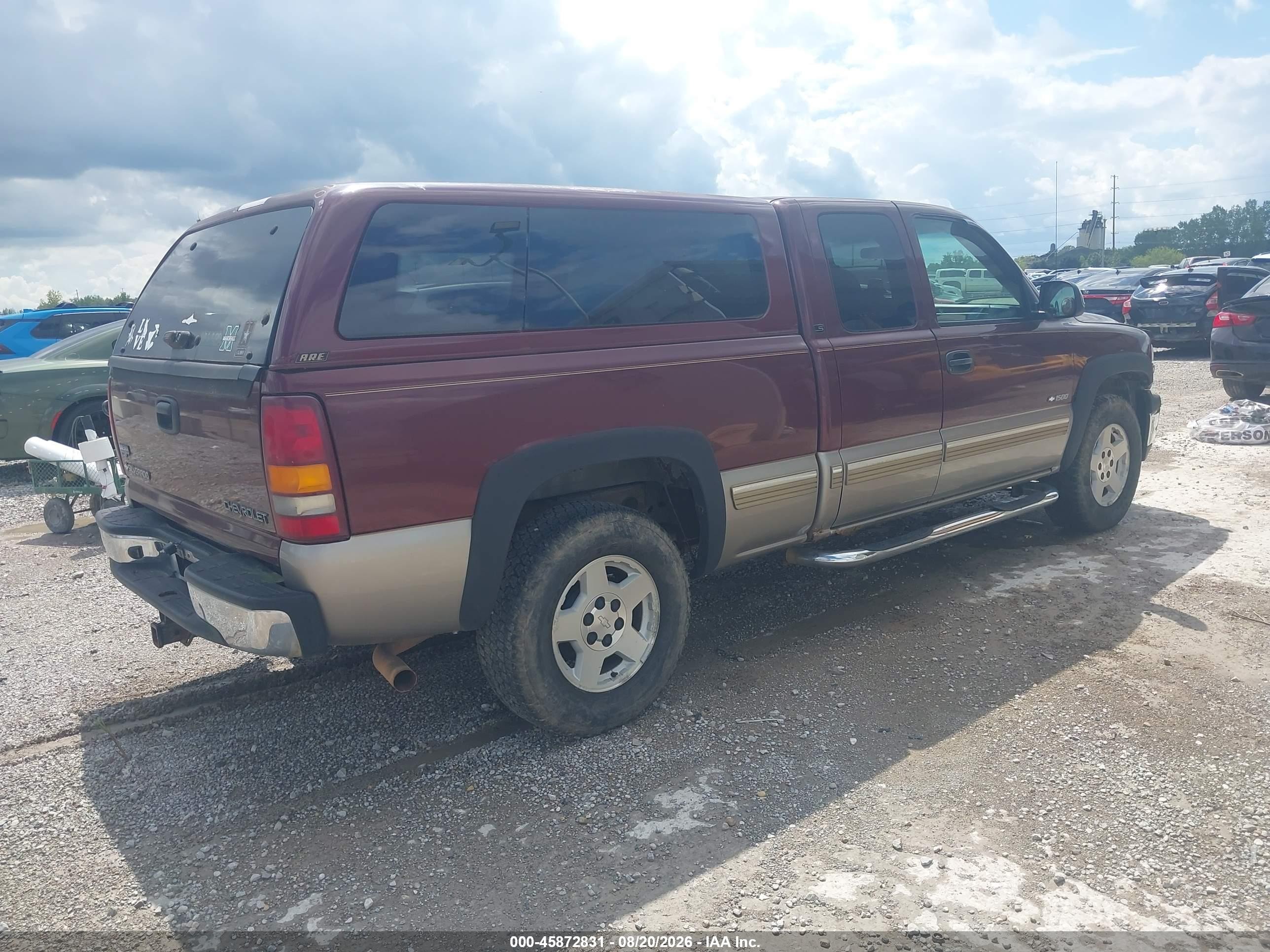 2002 Chevrolet Silverado 1500 Ls Maroon vin: 2GCEK19T321392563