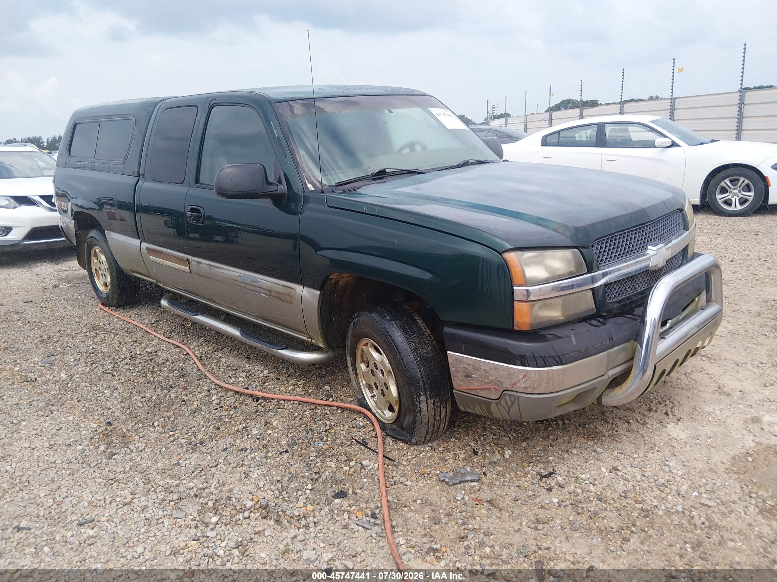 2003 Chevrolet Silverado 1500 Ls Green vin: 2GCEK19T331130026