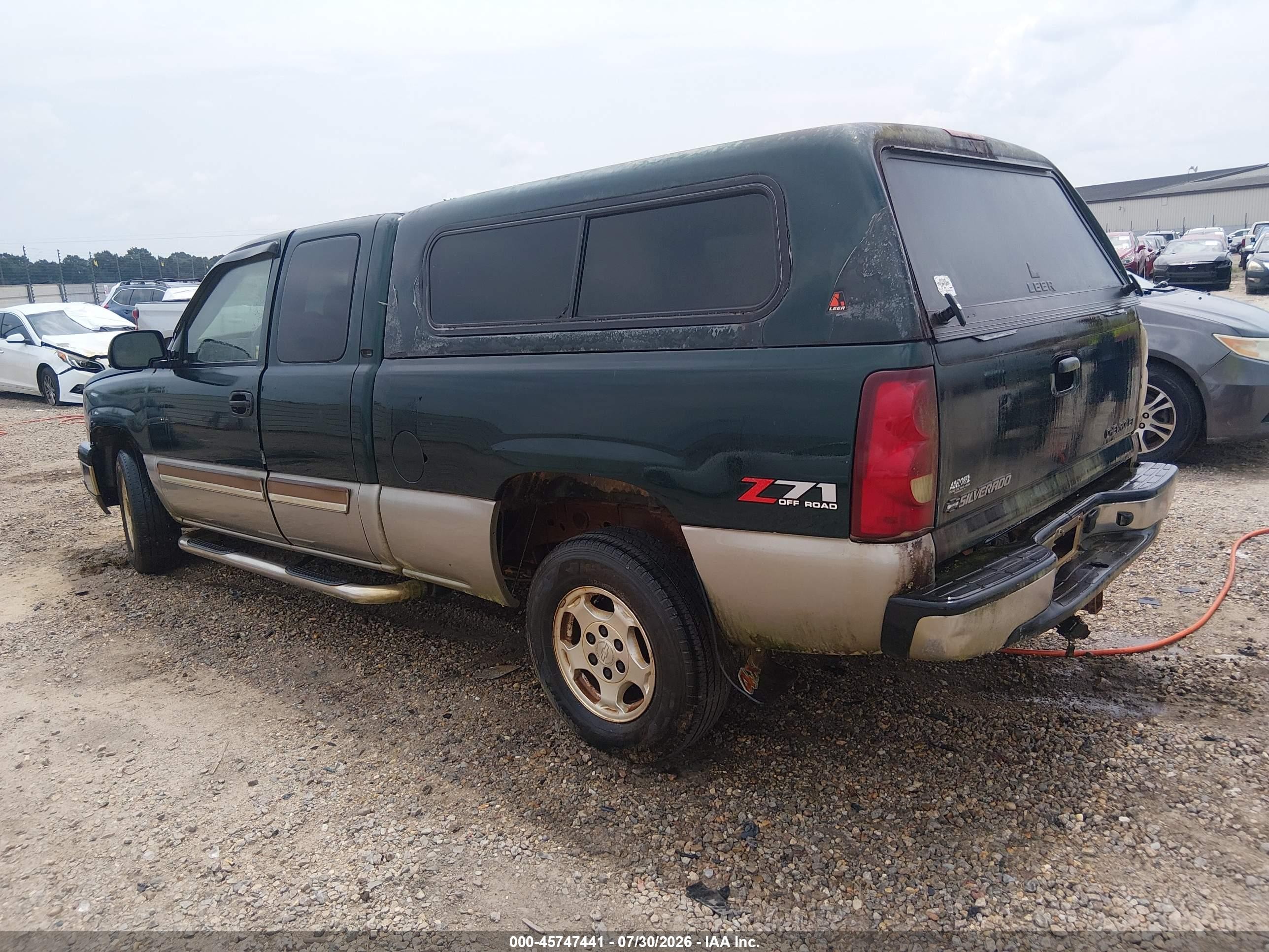 2003 Chevrolet Silverado 1500 Ls Green vin: 2GCEK19T331130026