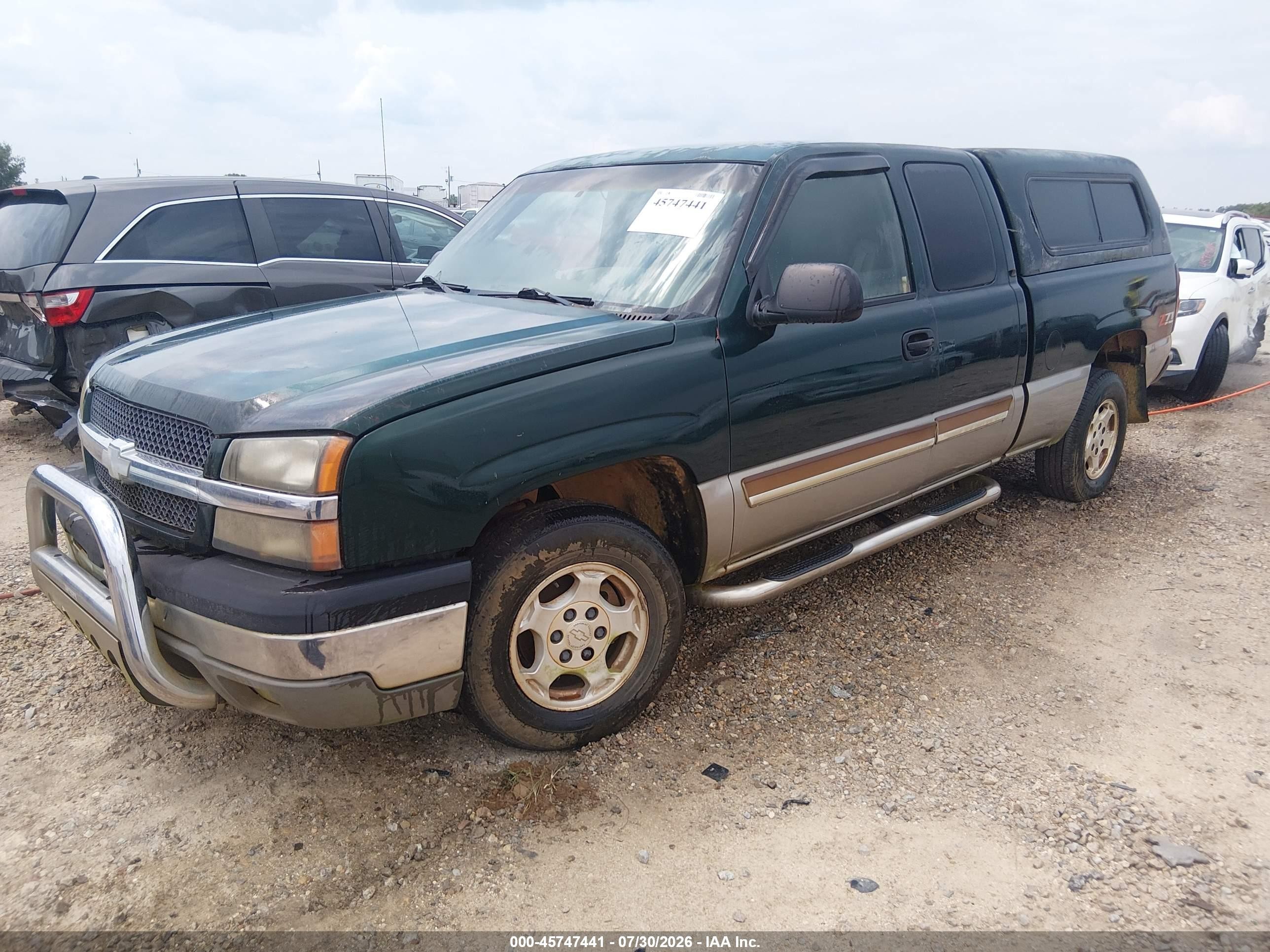 2003 Chevrolet Silverado 1500 Ls Green vin: 2GCEK19T331130026