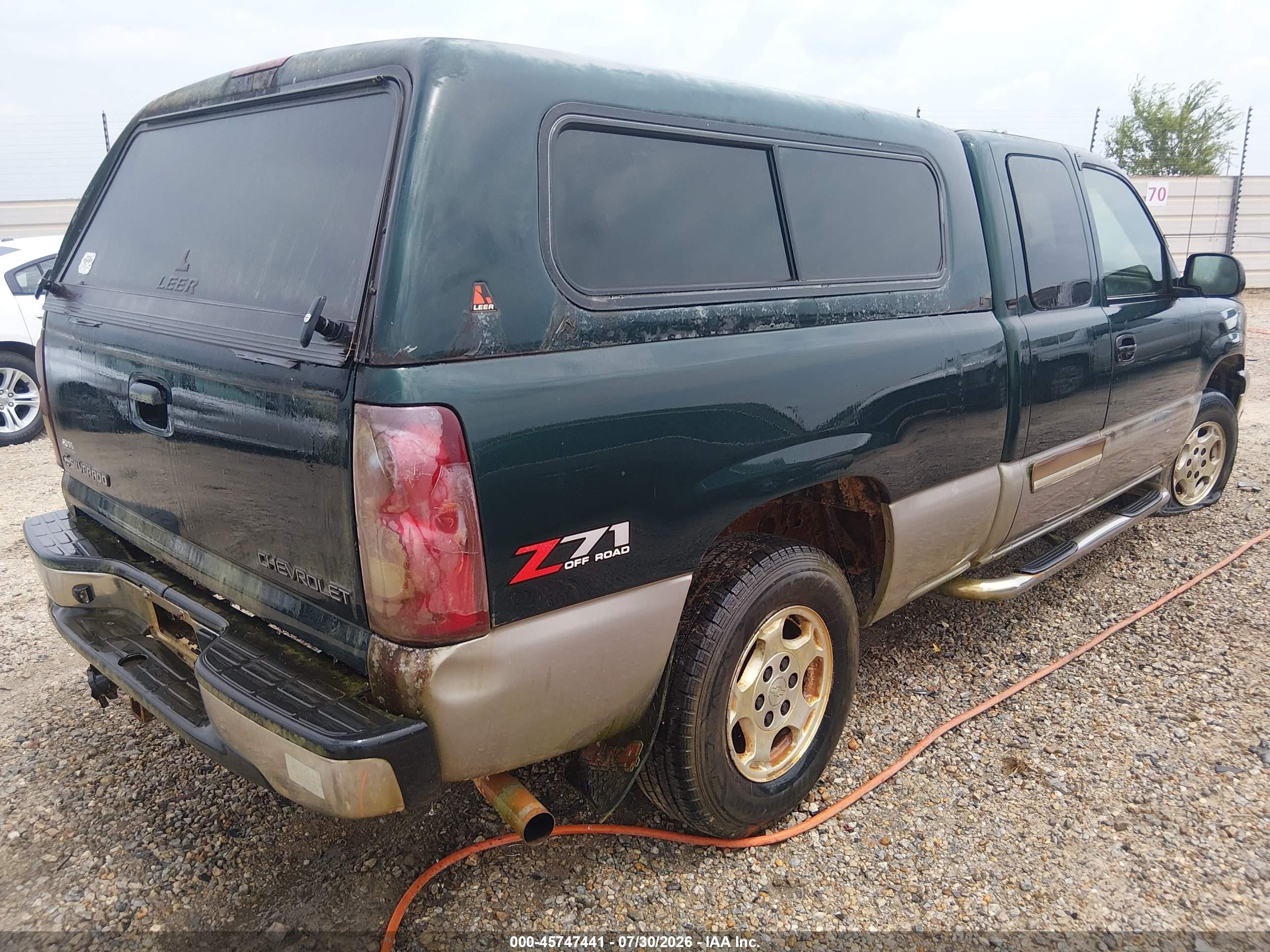 2003 Chevrolet Silverado 1500 Ls Green vin: 2GCEK19T331130026