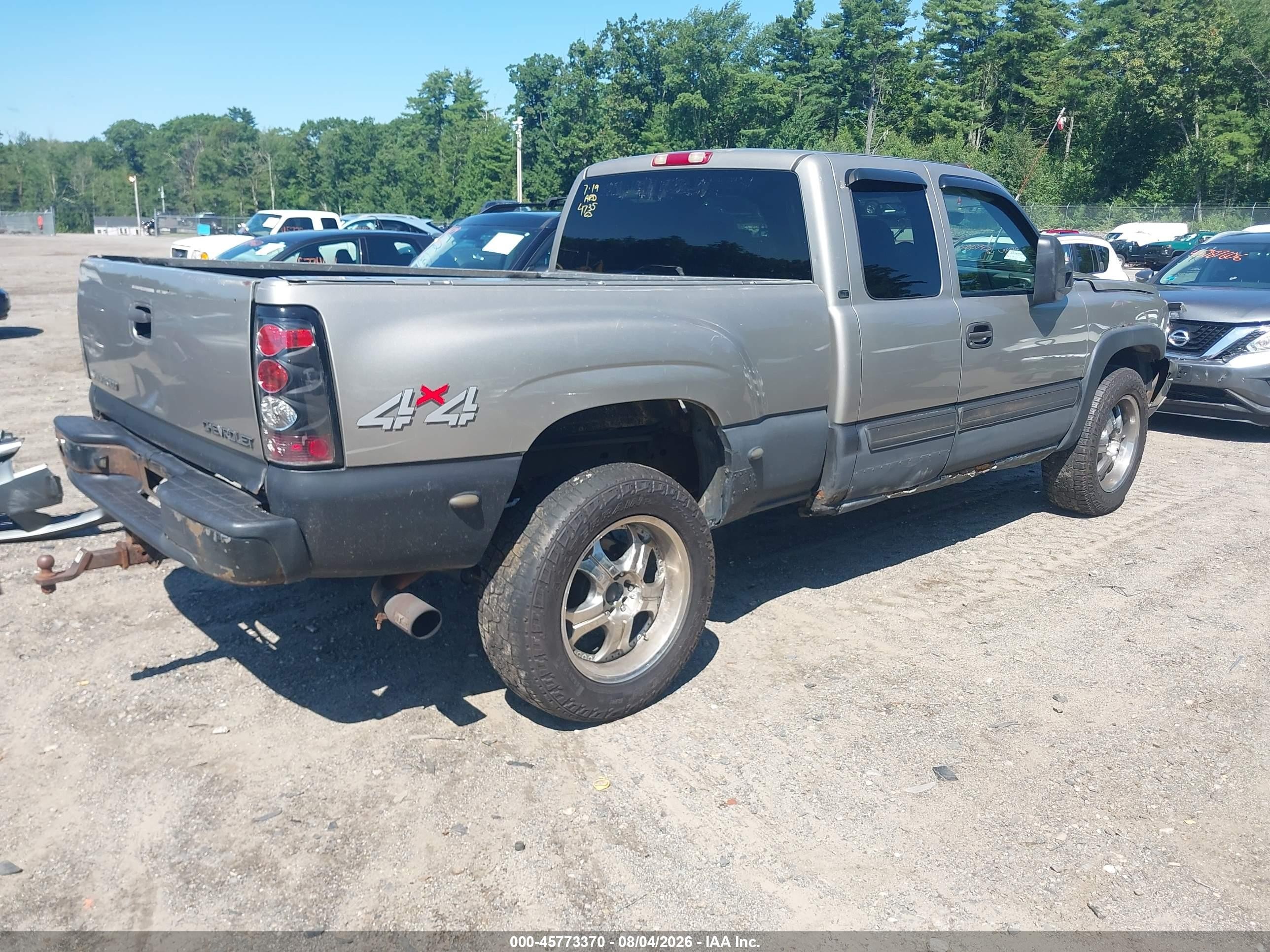 2003 Chevrolet Silverado 1500 Lt Gray vin: 2GCEK19T331144735