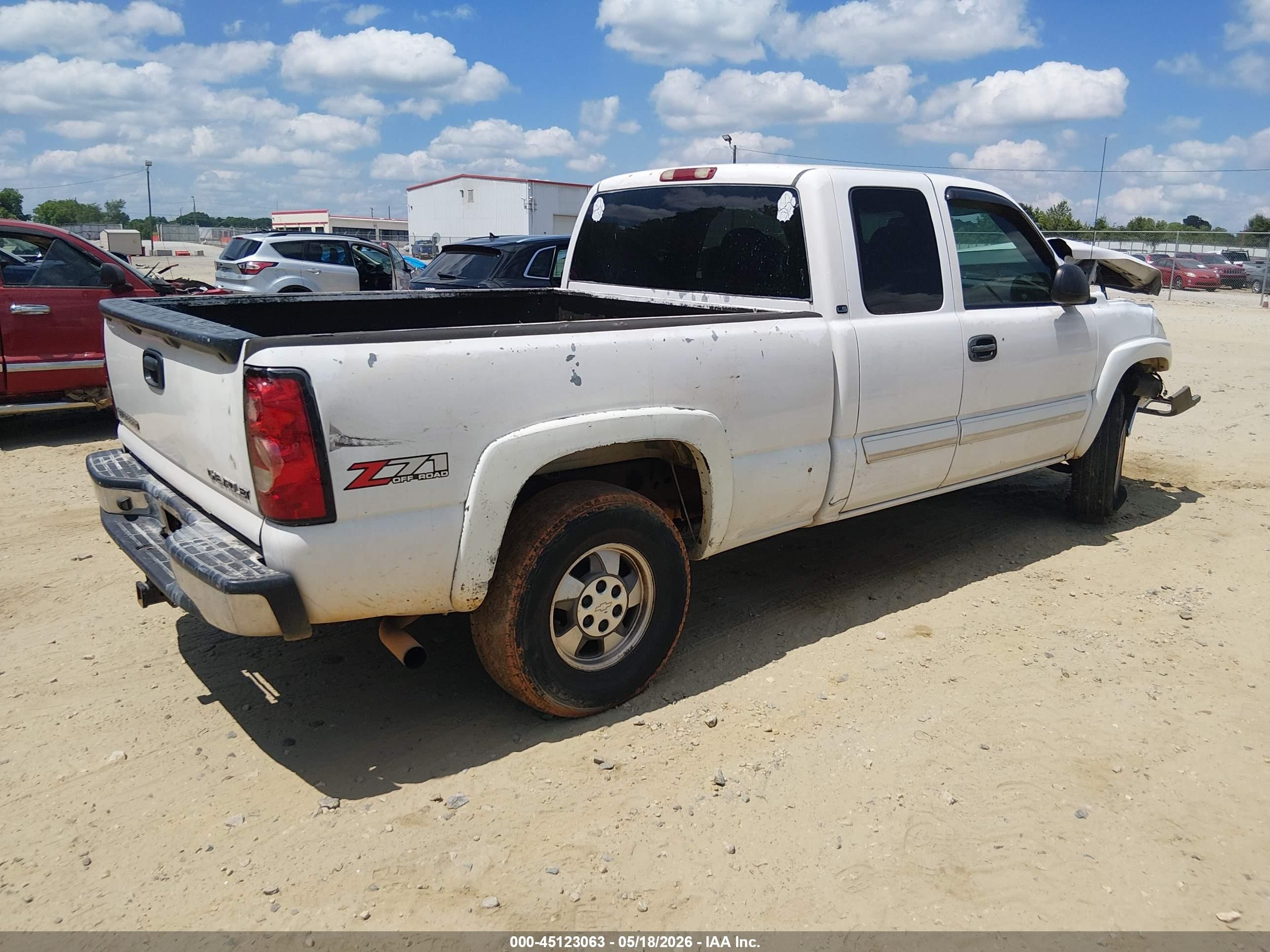 2003 Chevrolet Silverado 1500 Ls White vin: 2GCEK19T331181252