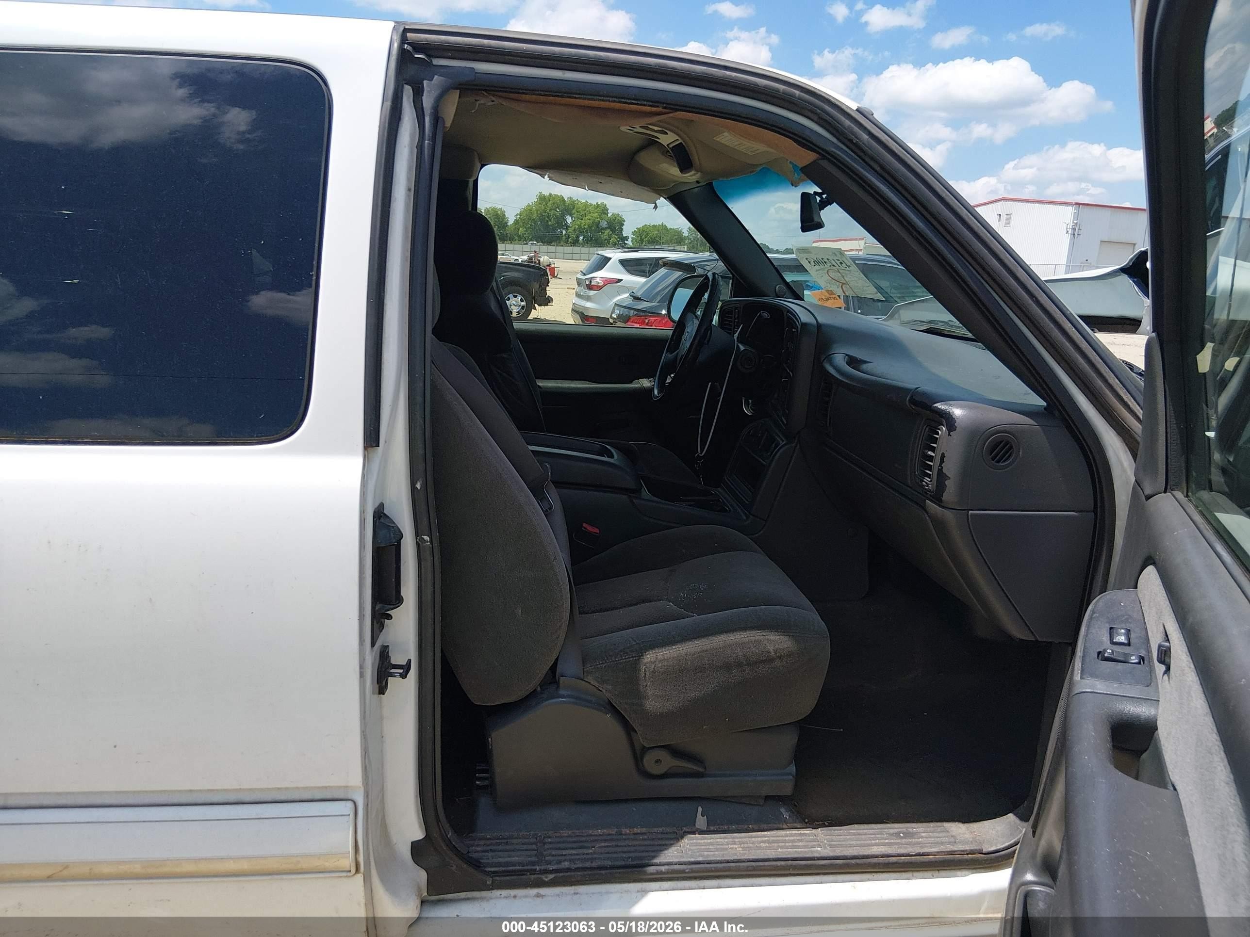 2003 Chevrolet Silverado 1500 Ls White vin: 2GCEK19T331181252