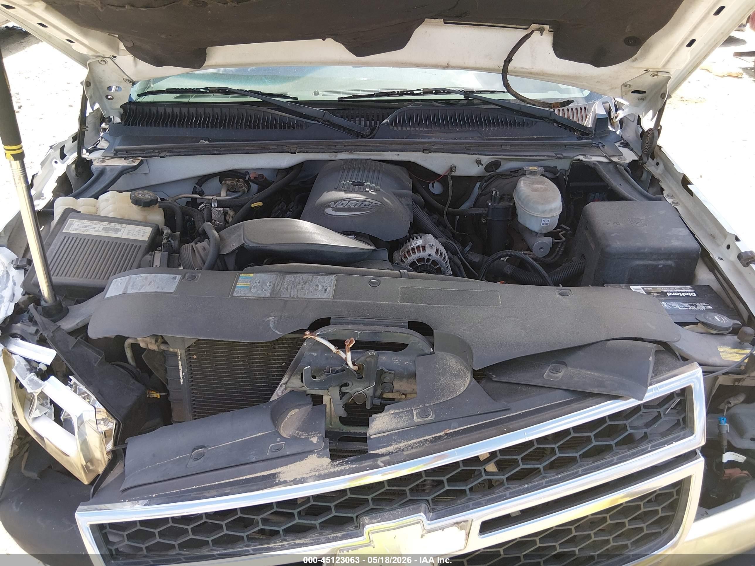 2003 Chevrolet Silverado 1500 Ls White vin: 2GCEK19T331181252