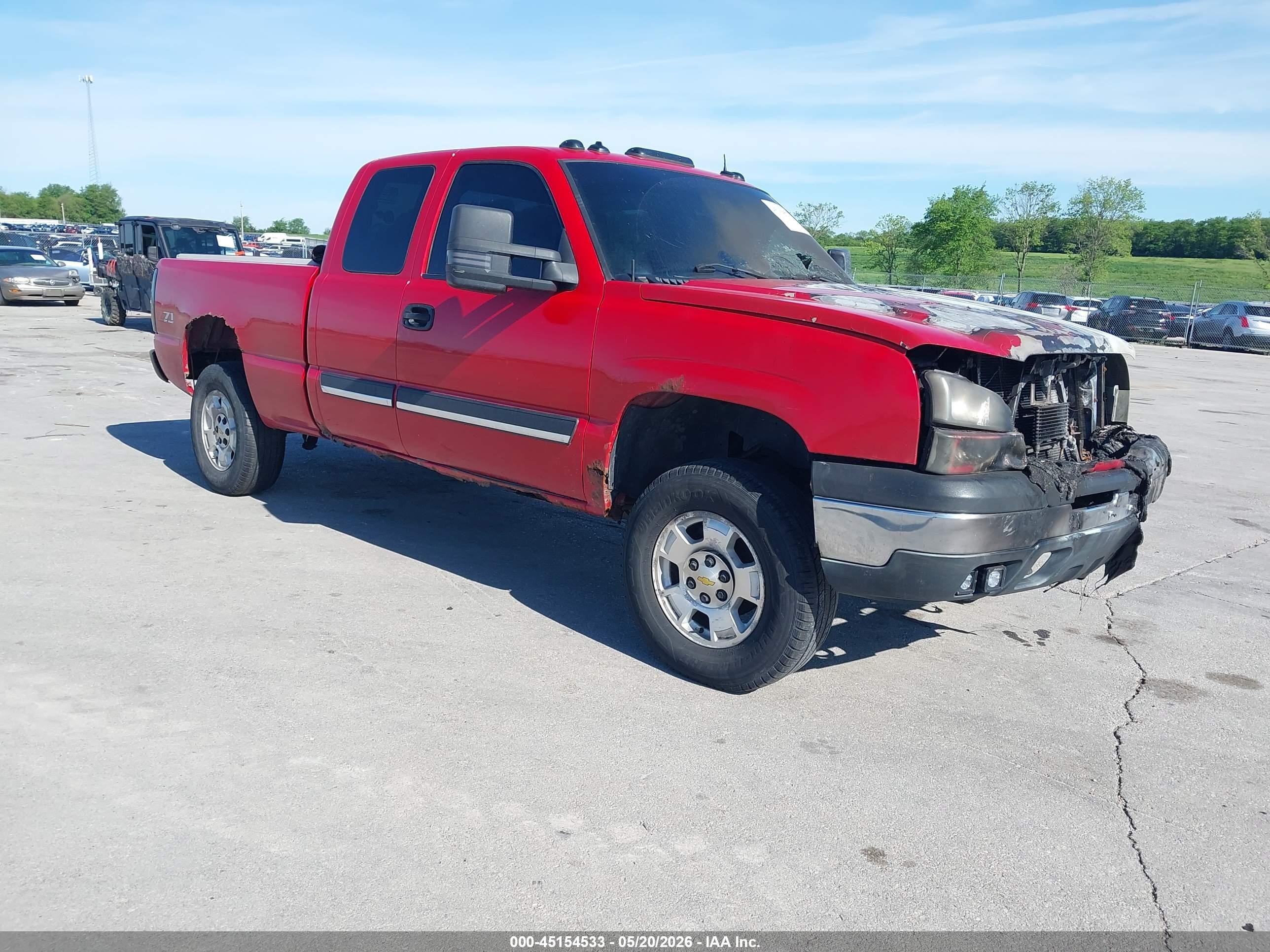 2003 Chevrolet Silverado 1500 Ls Красный vin: 2GCEK19T331254197