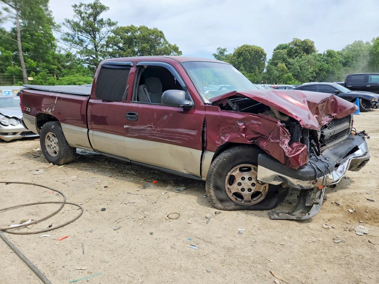 2003 Chevrolet Silverado K1500 Бордовый vin: 2GCEK19T331300966