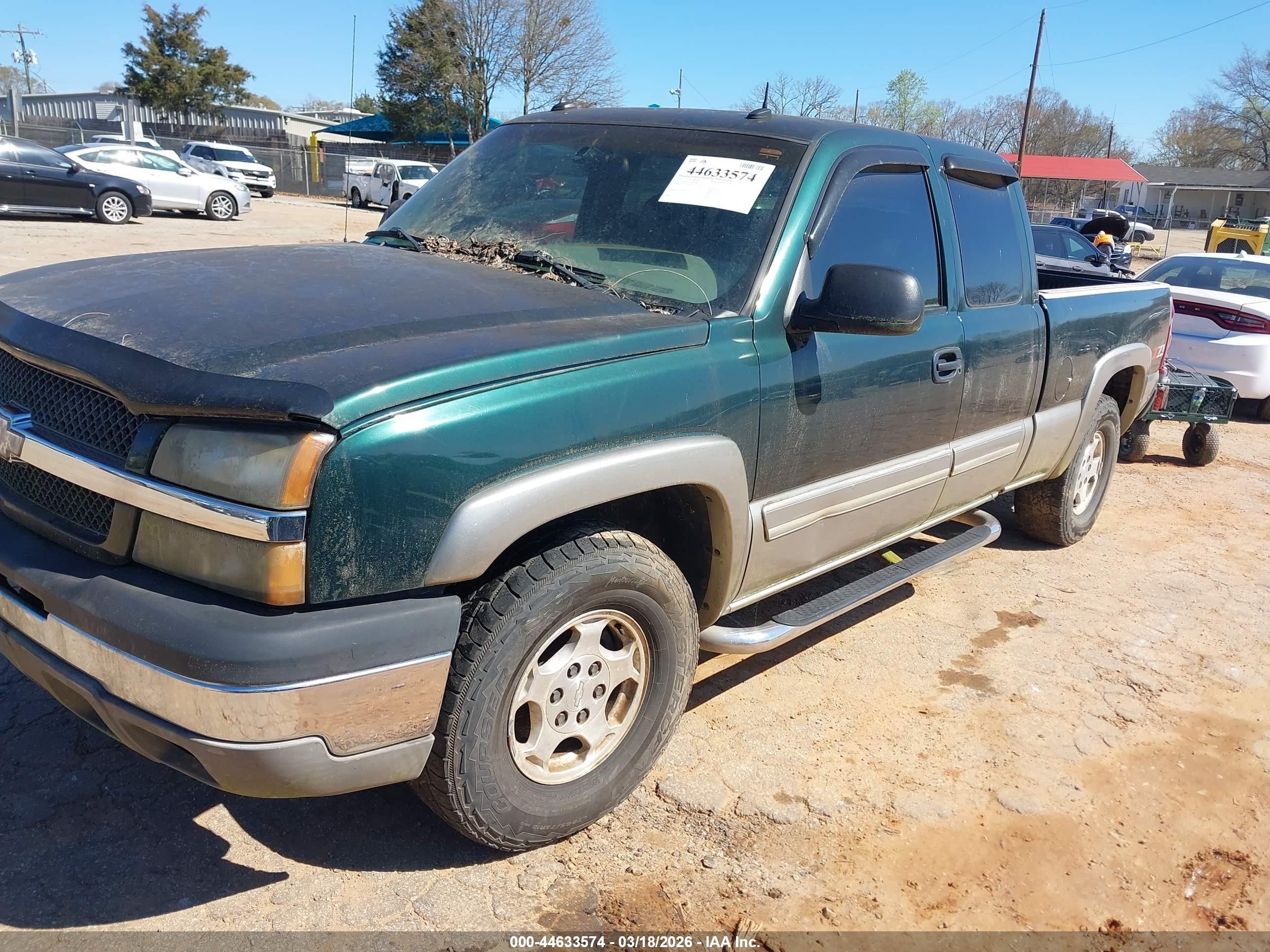 2003 Chevrolet Silverado 1500 Ls Green vin: 2GCEK19T331326287