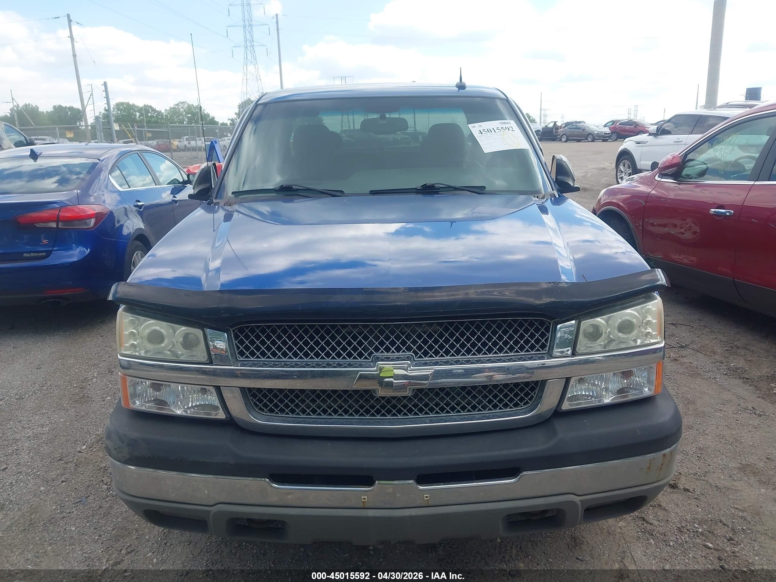 2004 Chevrolet Silverado 1500 Z71 Blue vin: 2GCEK19T341143232