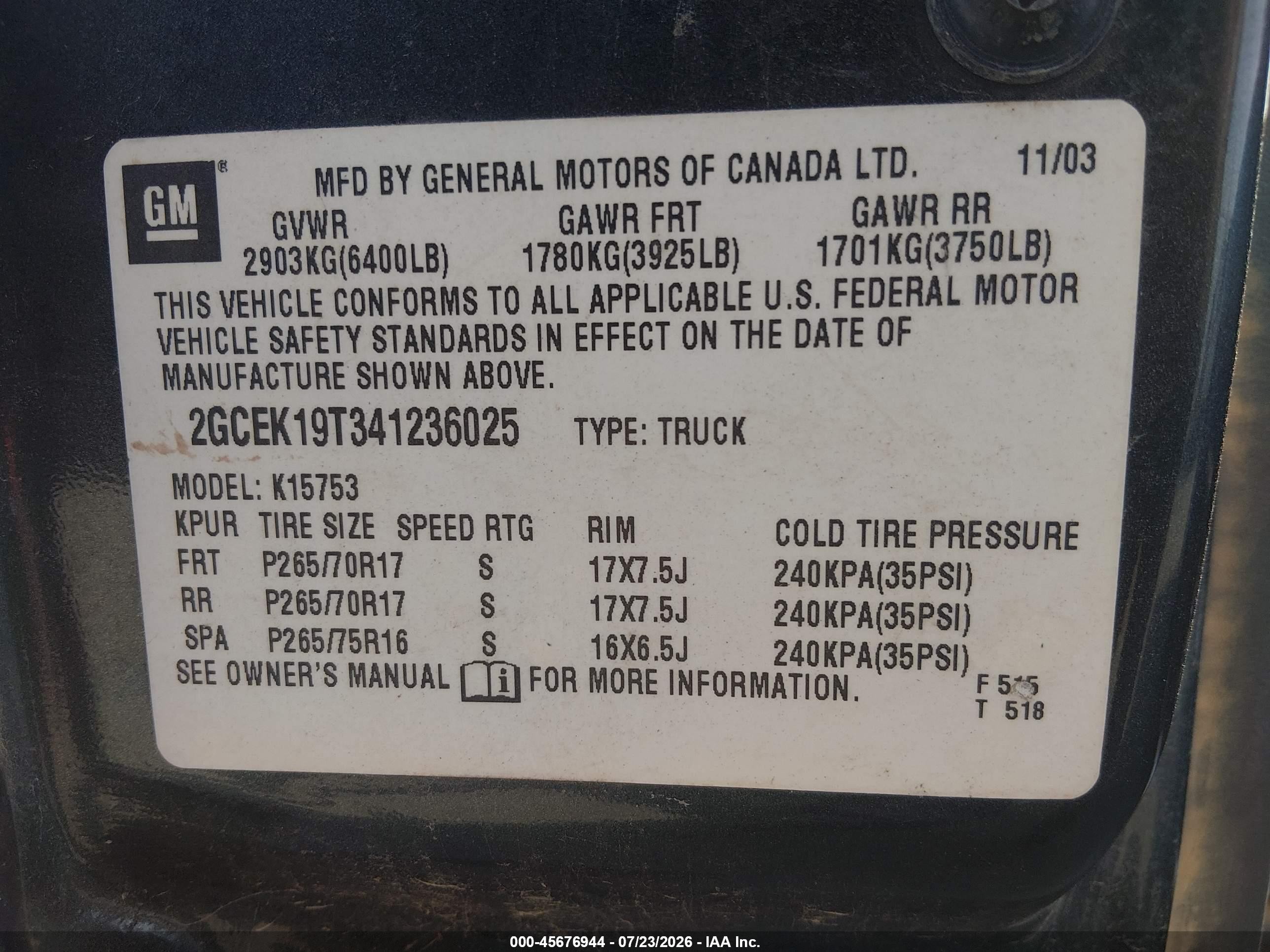 2004 Chevrolet Silverado 1500 Lt Gray vin: 2GCEK19T341236025