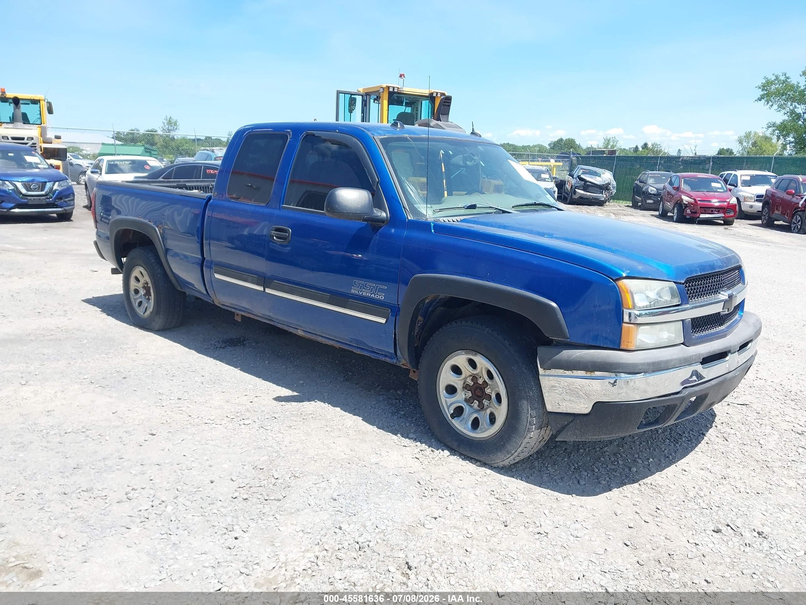 2004 Chevrolet Silverado 1500 Lt Blue vin: 2GCEK19T341244657