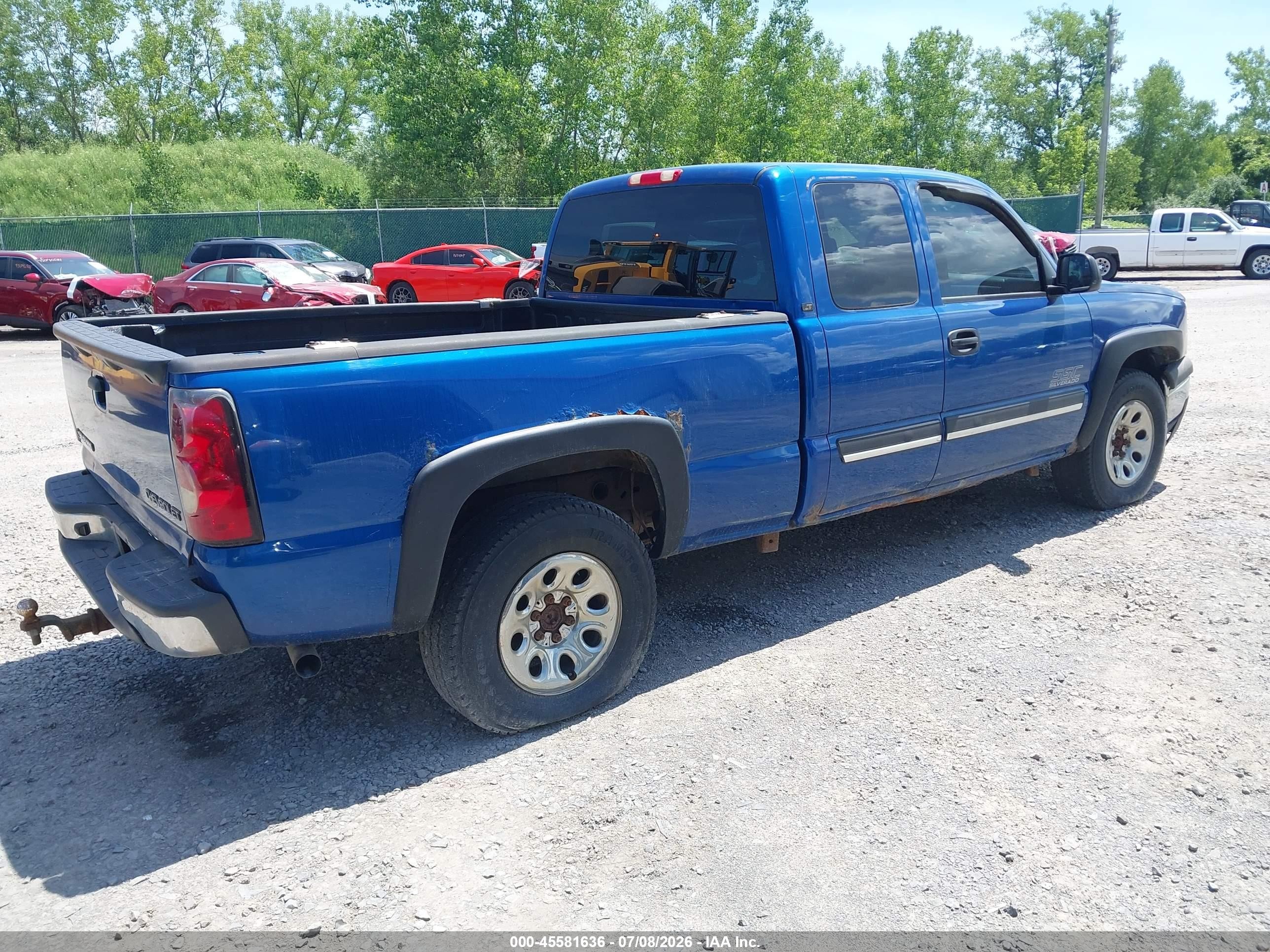 2004 Chevrolet Silverado 1500 Lt Blue vin: 2GCEK19T341244657