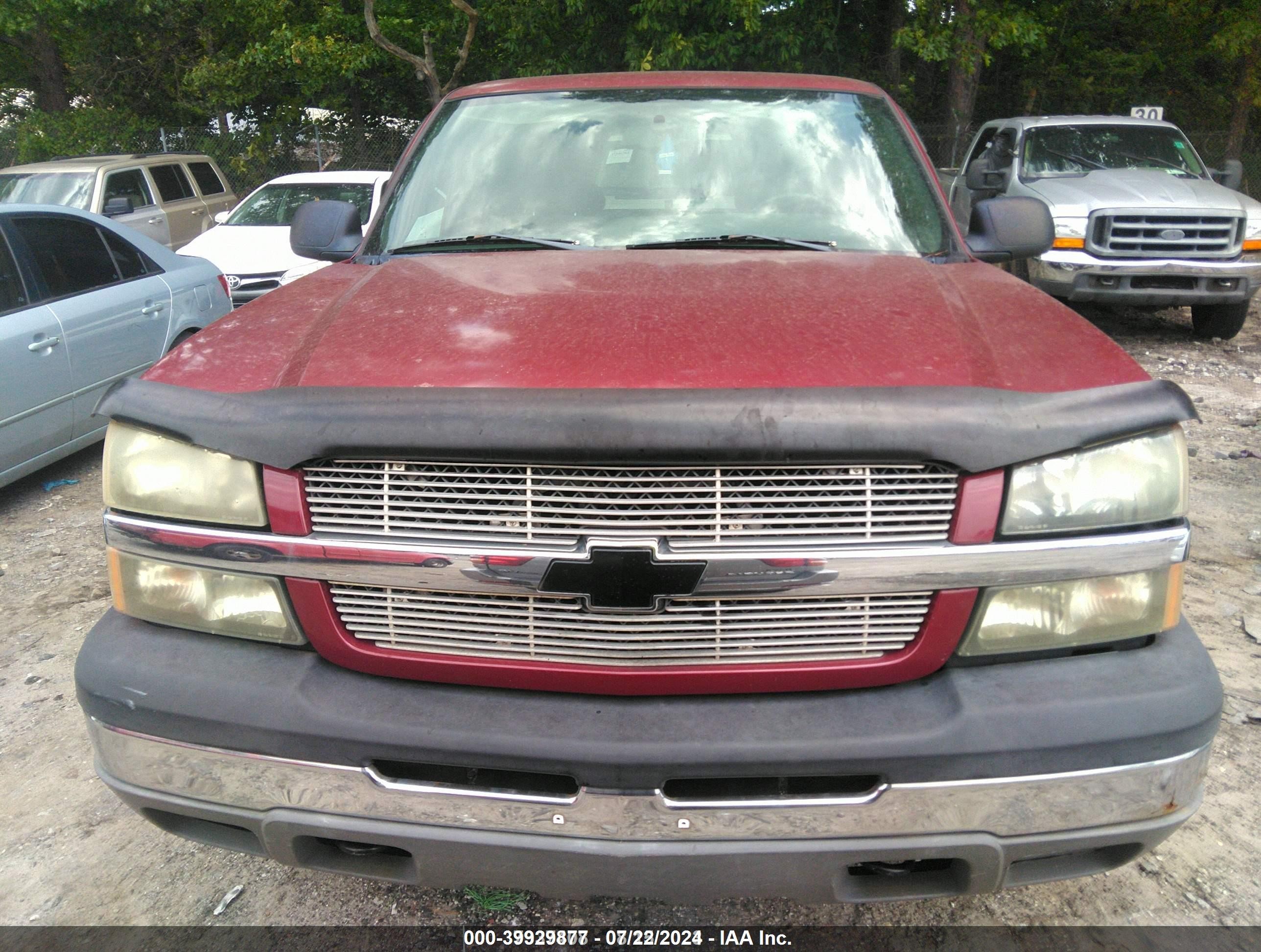 2004 Chevrolet Silverado 1500 Z71 Красный vin: 2GCEK19T341327389