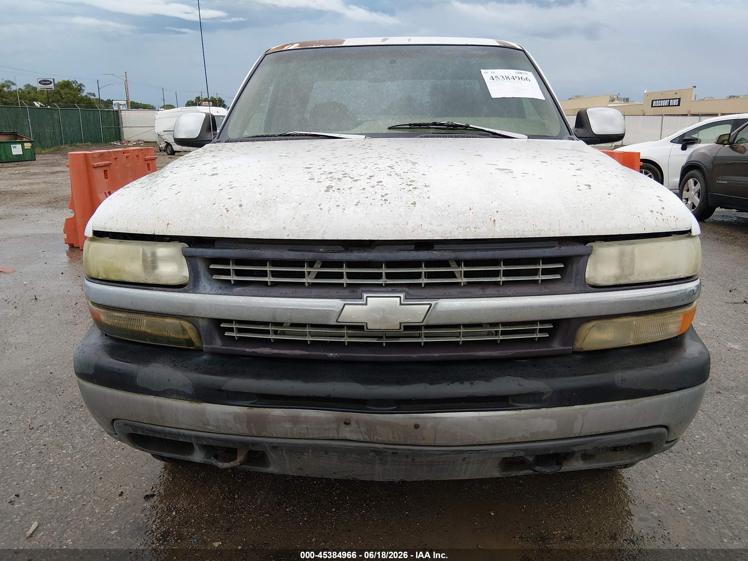 1999 Chevrolet Silverado 1500 Ls White vin: 2GCEK19T3X1139234