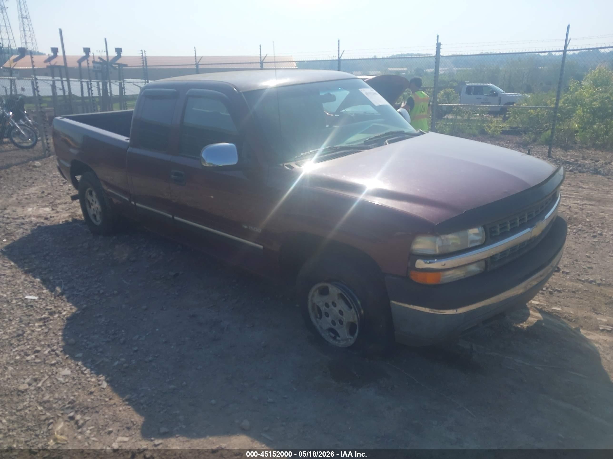 1999 Chevrolet Silverado 1500 Ls Maroon vin: 2GCEK19T3X1290431