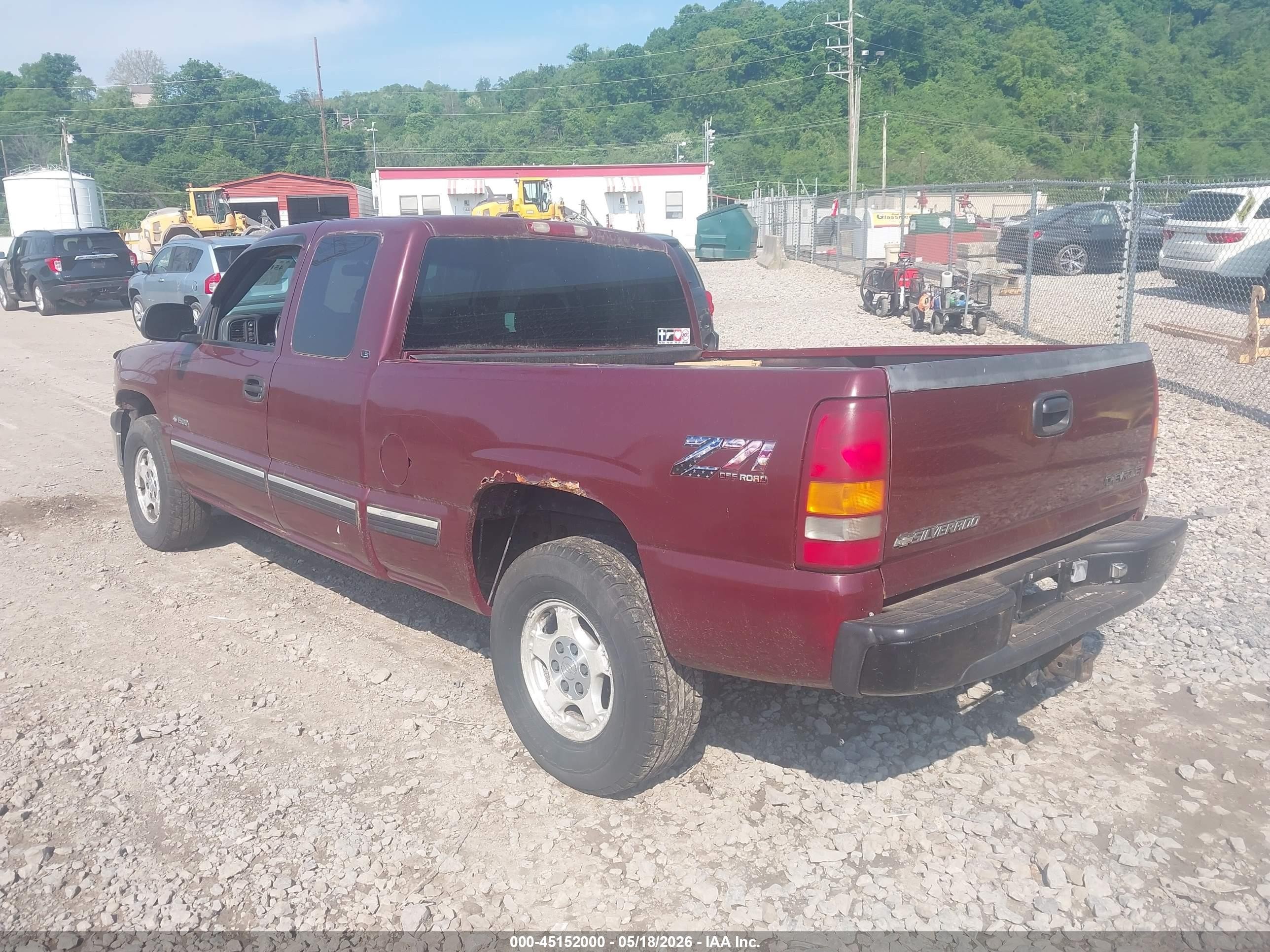 1999 Chevrolet Silverado 1500 Ls Maroon vin: 2GCEK19T3X1290431