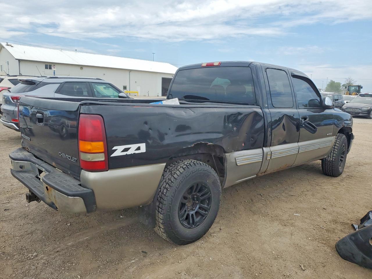 2001 Chevrolet Silverado Черный vin: 2GCEK19T411405089