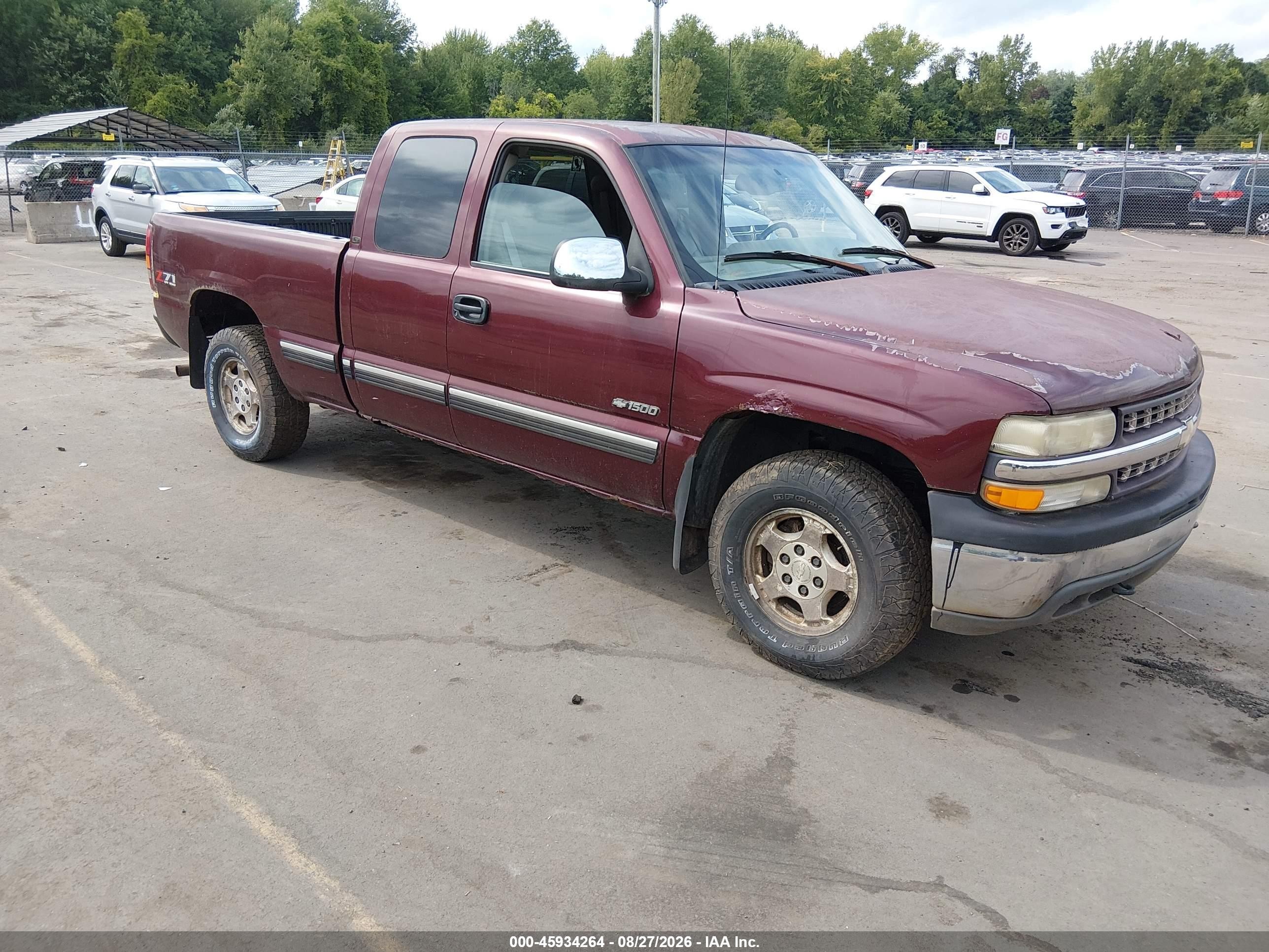 2001 Chevrolet Silverado 1500 Lt Maroon vin: 2GCEK19T411406887