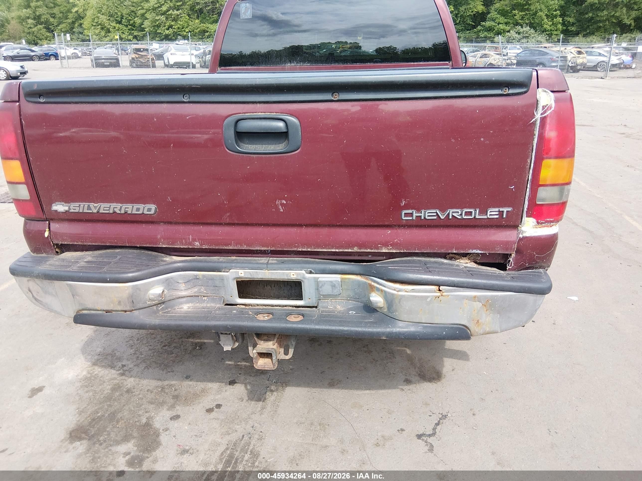 2001 Chevrolet Silverado 1500 Lt Темно-бордовый vin: 2GCEK19T411406887
