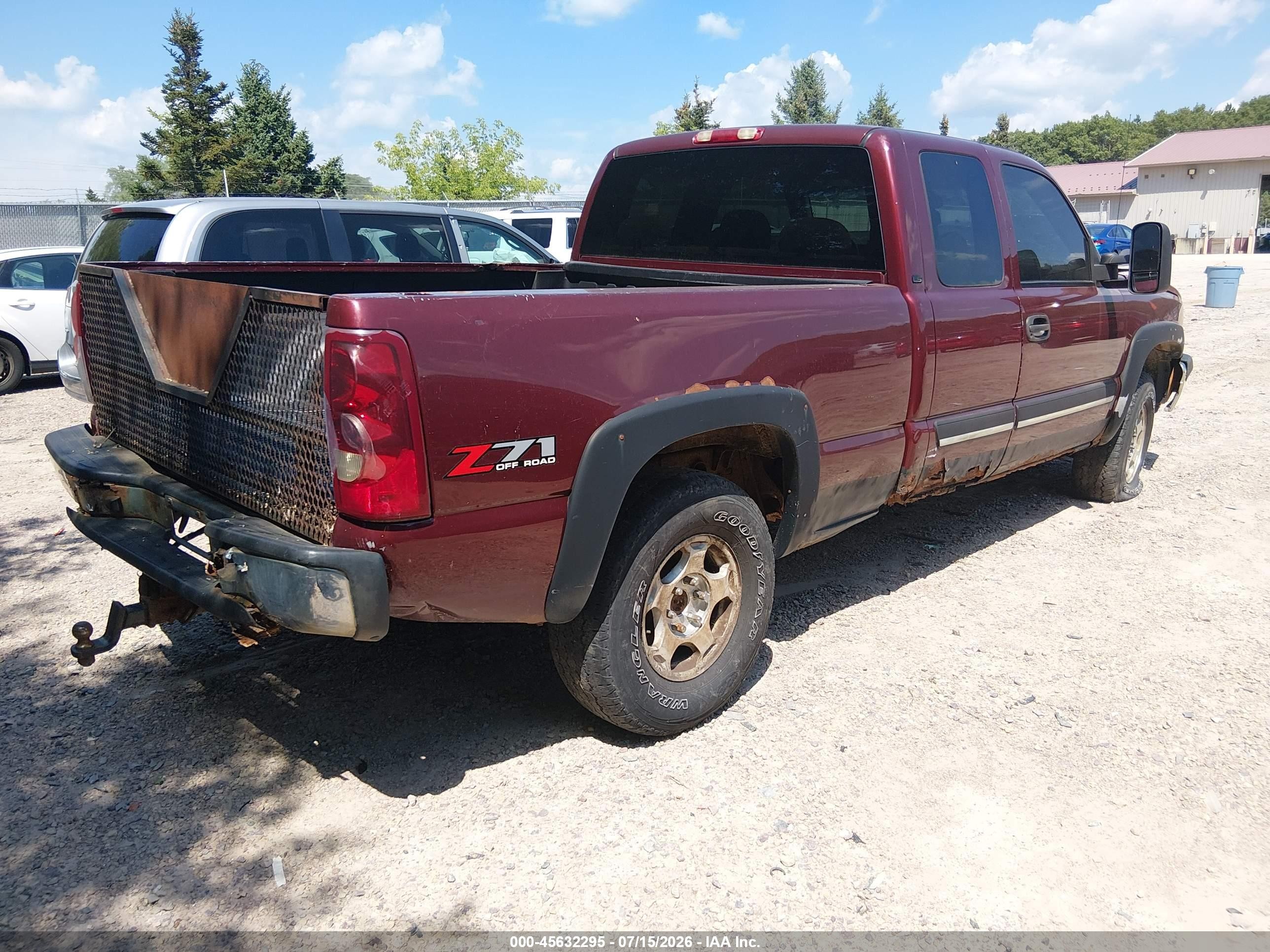 2003 Chevrolet Silverado 1500 Ls Maroon vin: 2GCEK19T431136868