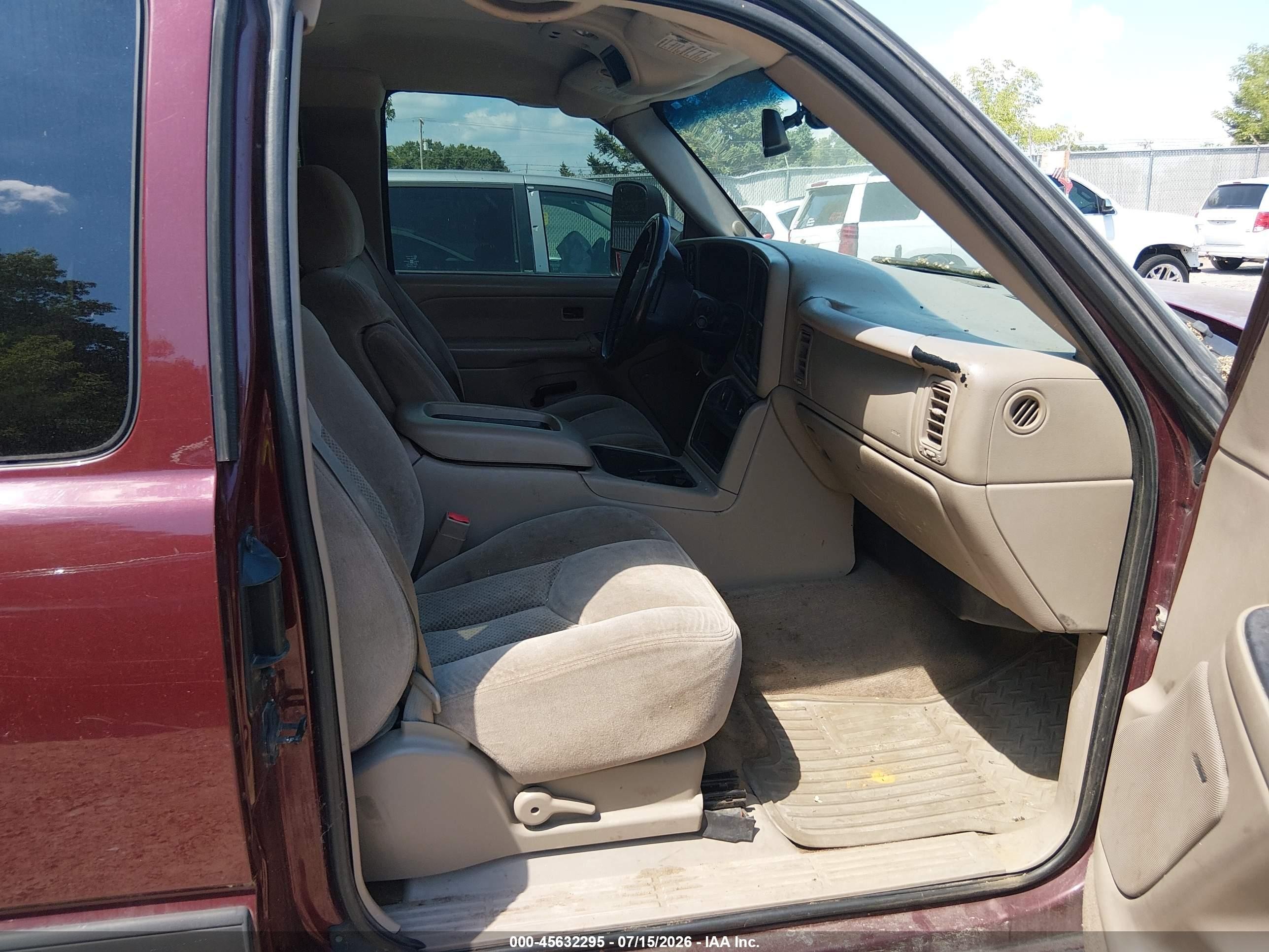 2003 Chevrolet Silverado 1500 Ls Maroon vin: 2GCEK19T431136868
