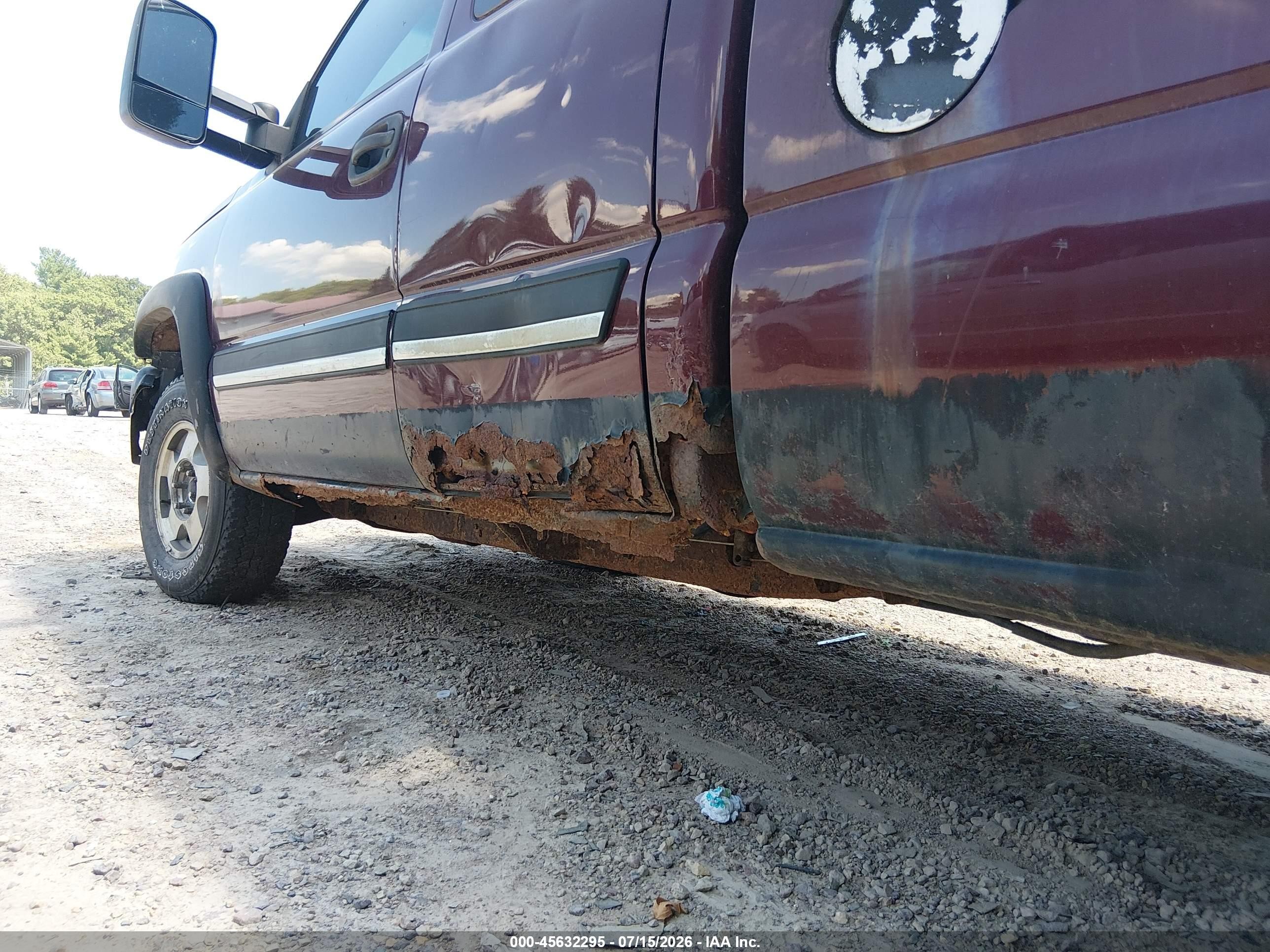 2003 Chevrolet Silverado 1500 Ls Maroon vin: 2GCEK19T431136868