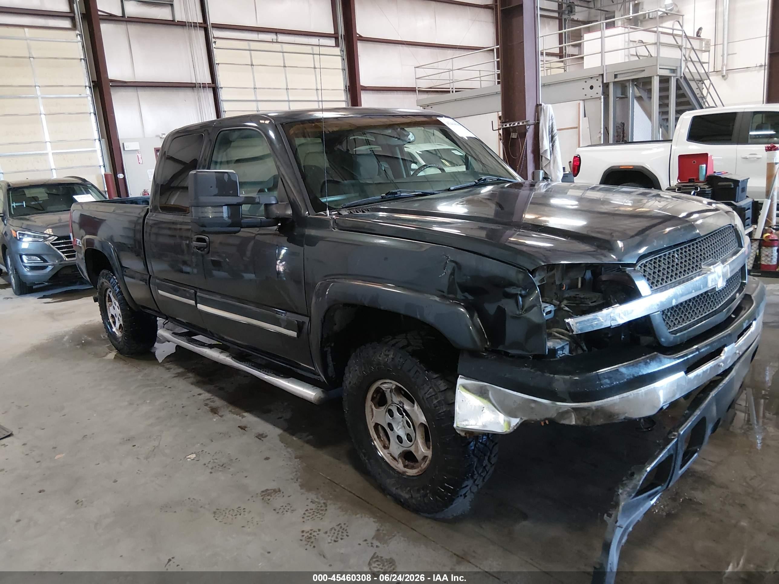 2003 Chevrolet Silverado 1500 Ls Black vin: 2GCEK19T431194916