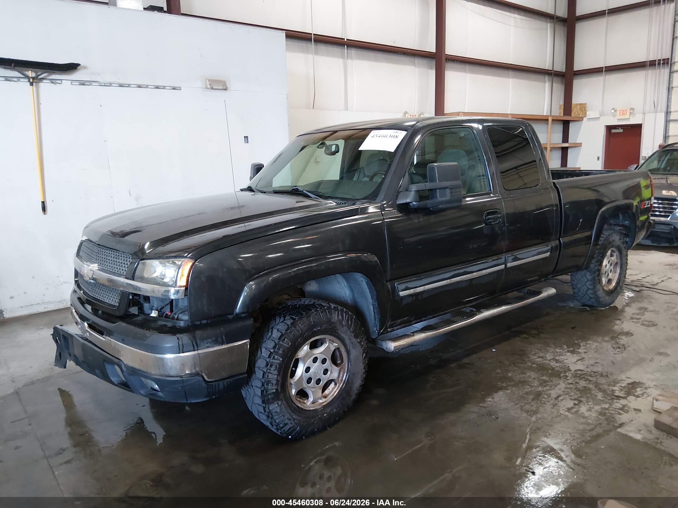 2003 Chevrolet Silverado 1500 Ls Black vin: 2GCEK19T431194916