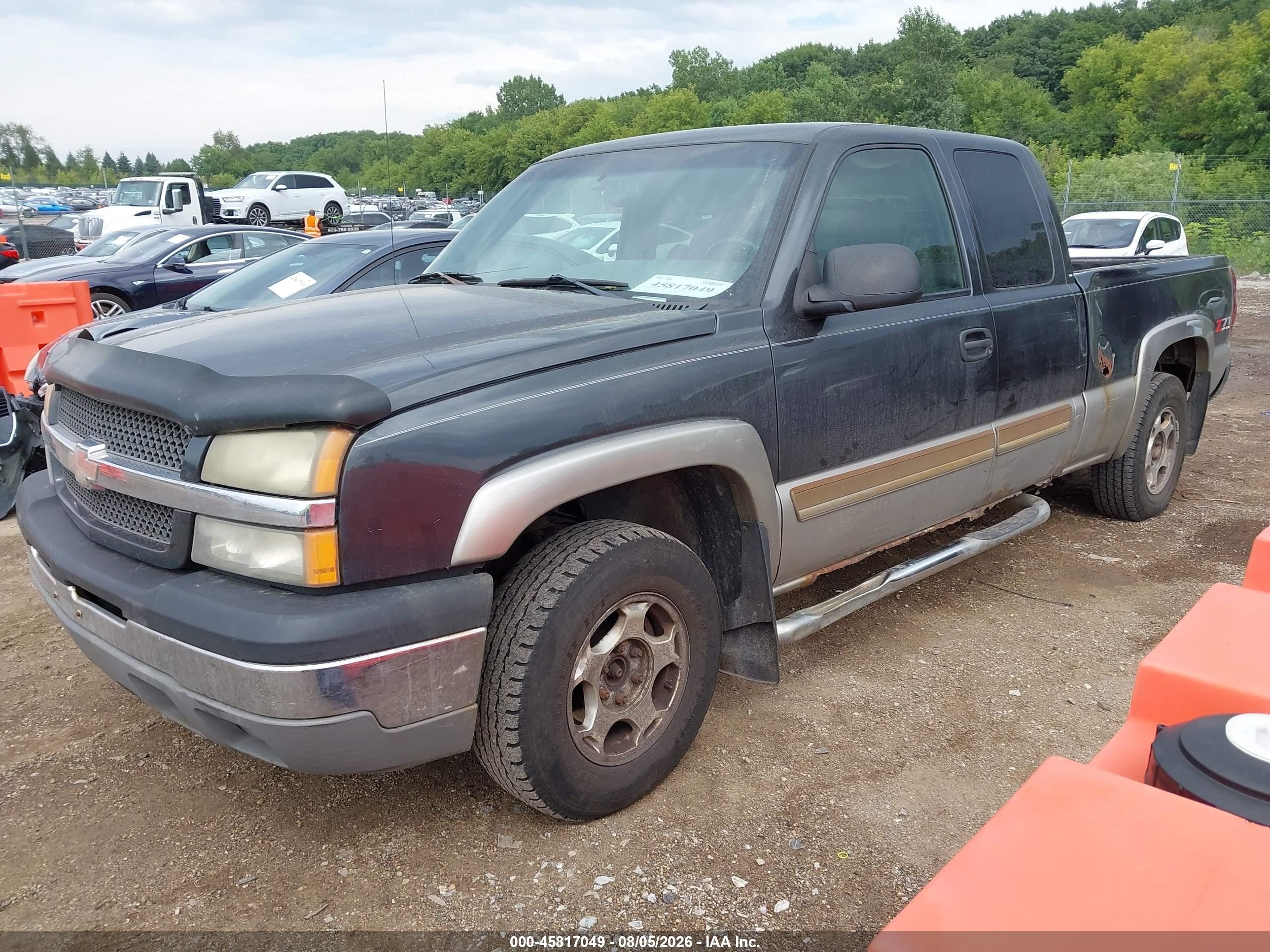 2003 Chevrolet Silverado 1500 Ls Gray vin: 2GCEK19T431298855